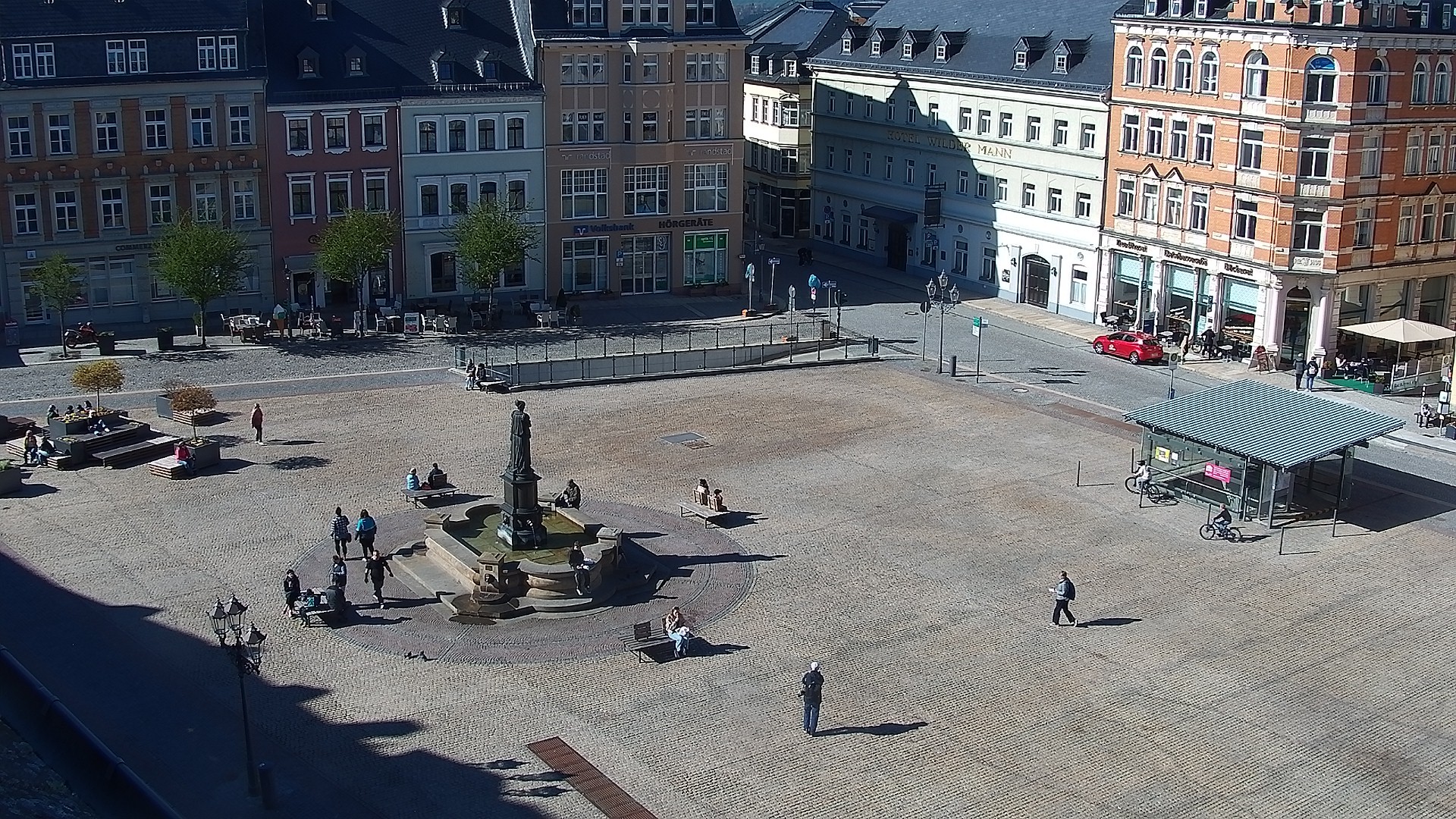 Archiv Foto Webcam Blick auf den Marktplatz Annaberg-Buchholz im Erzgebirge