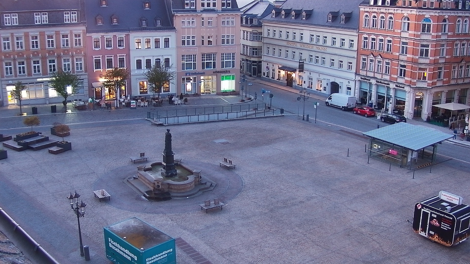 Archiv Foto Webcam Blick auf den Marktplatz Annaberg-Buchholz im Erzgebirge