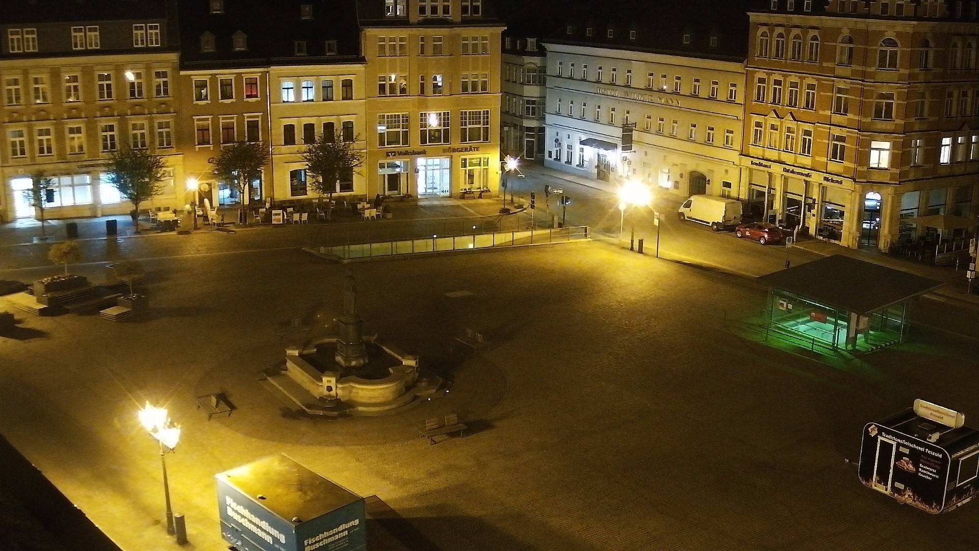 Archived image Webcam Market Square of Annaberg-Buchholz