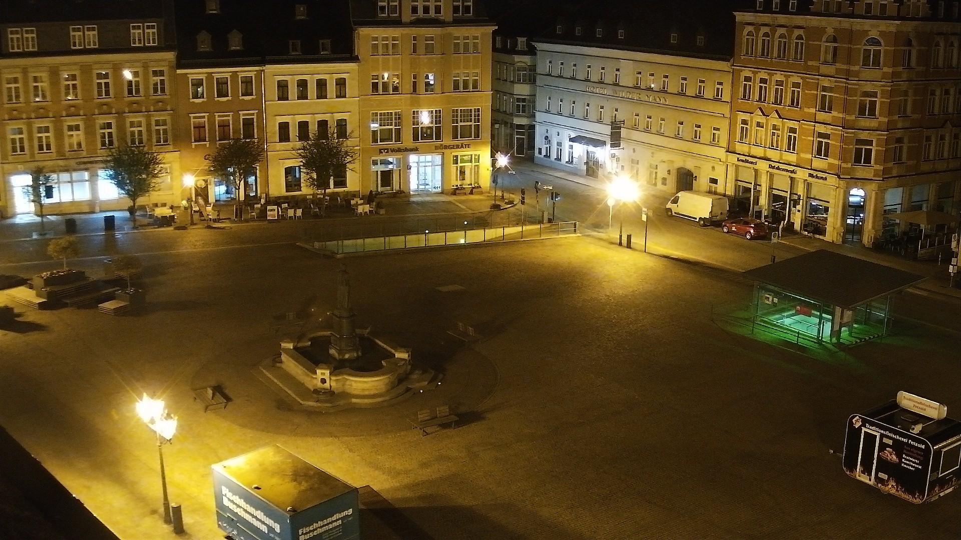 Archived image Webcam Market Square of Annaberg-Buchholz