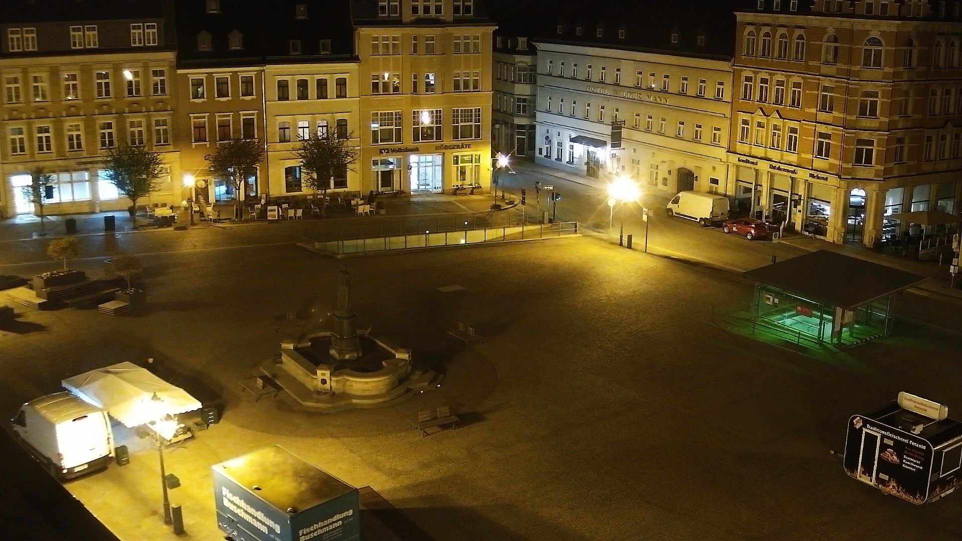 Archived image Webcam Market Square of Annaberg-Buchholz