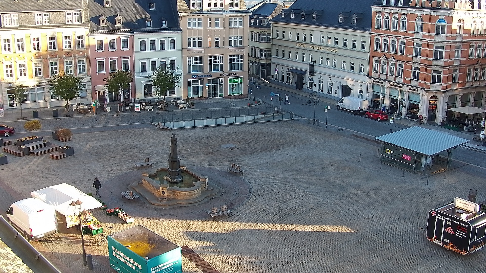 Archived image Webcam Market Square of Annaberg-Buchholz