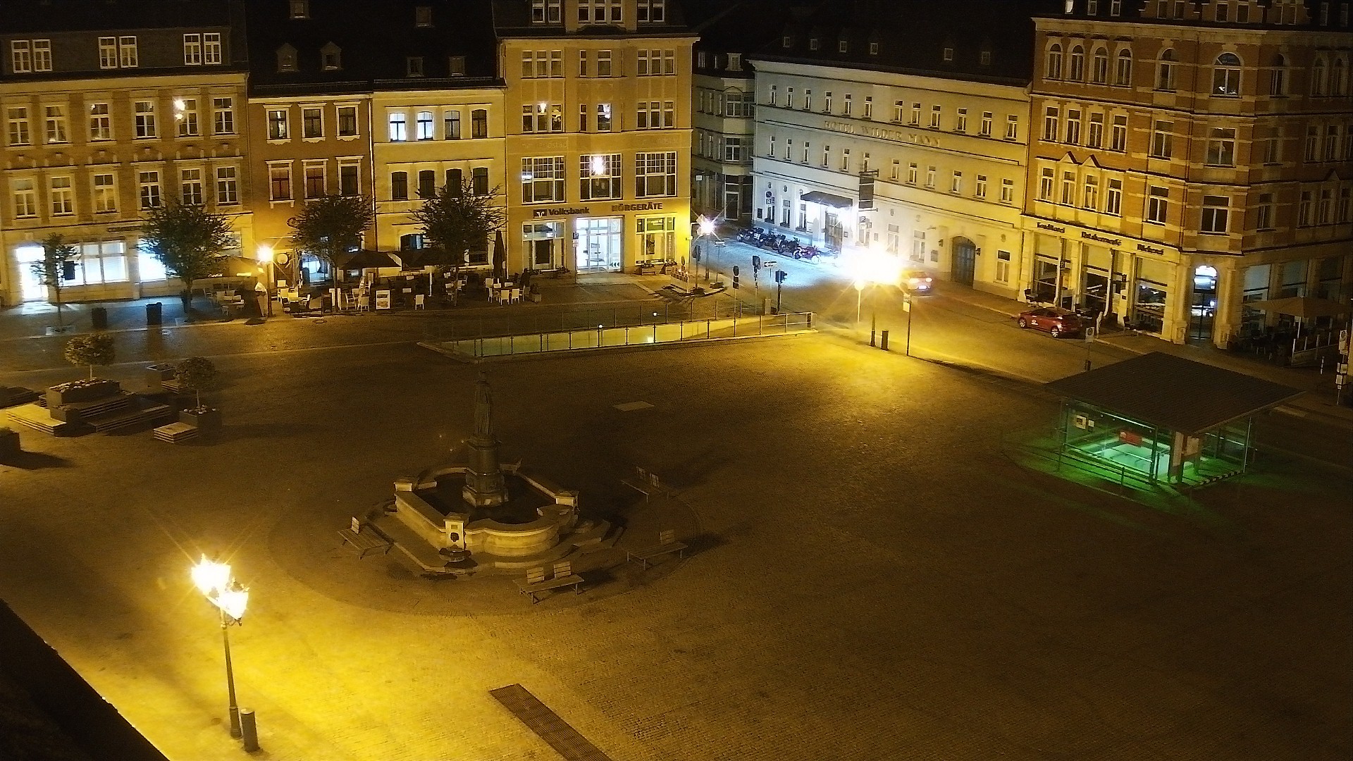 Archived image Webcam Market Square of Annaberg-Buchholz