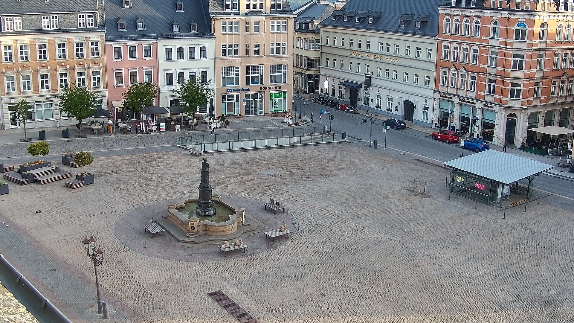 Archived image Webcam Market Square of Annaberg-Buchholz