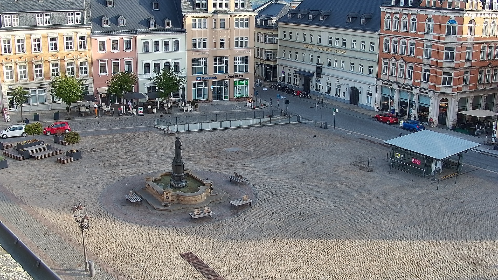 Archived image Webcam Market Square of Annaberg-Buchholz