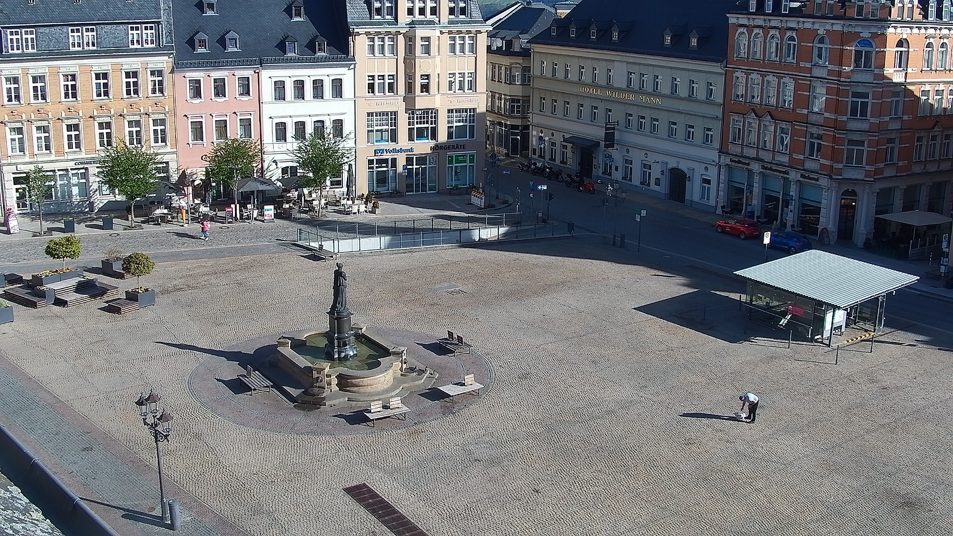 Archived image Webcam Market Square of Annaberg-Buchholz