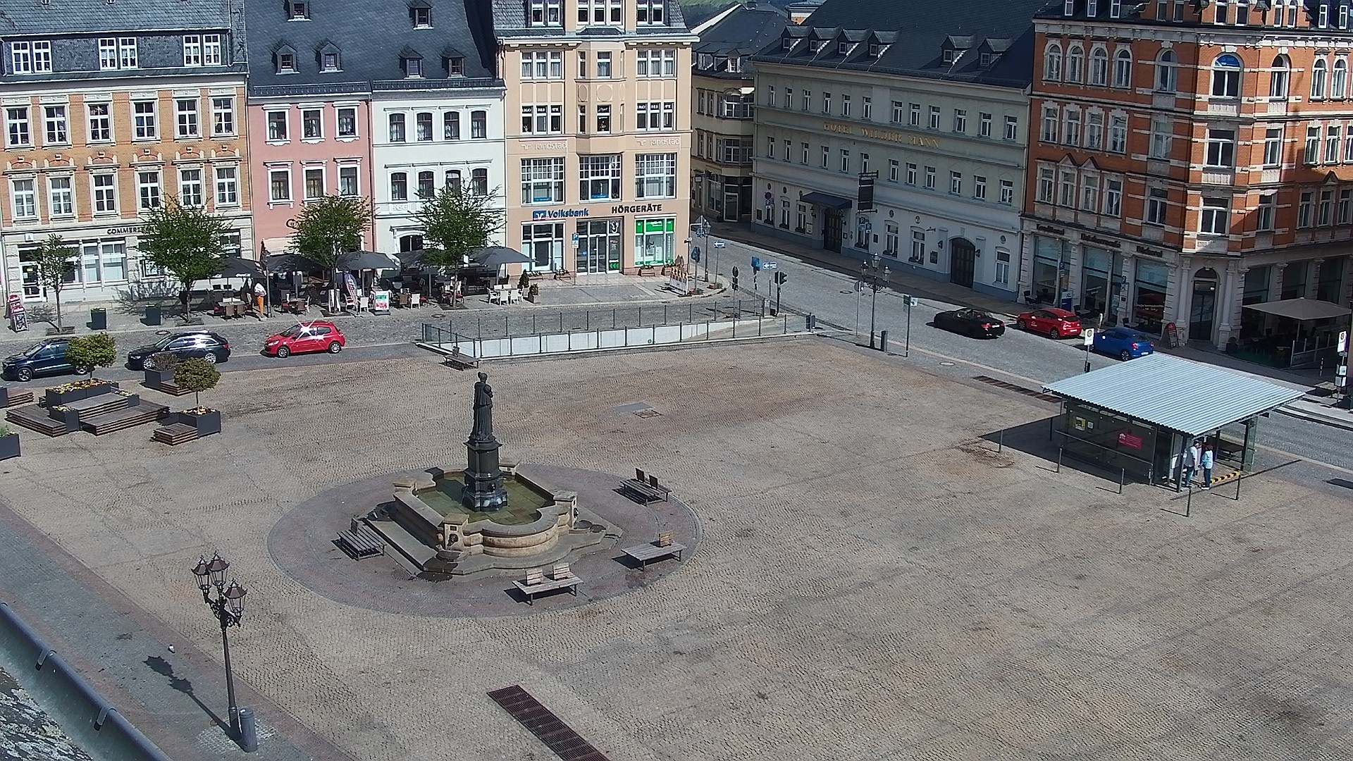 Archived image Webcam Market Square of Annaberg-Buchholz