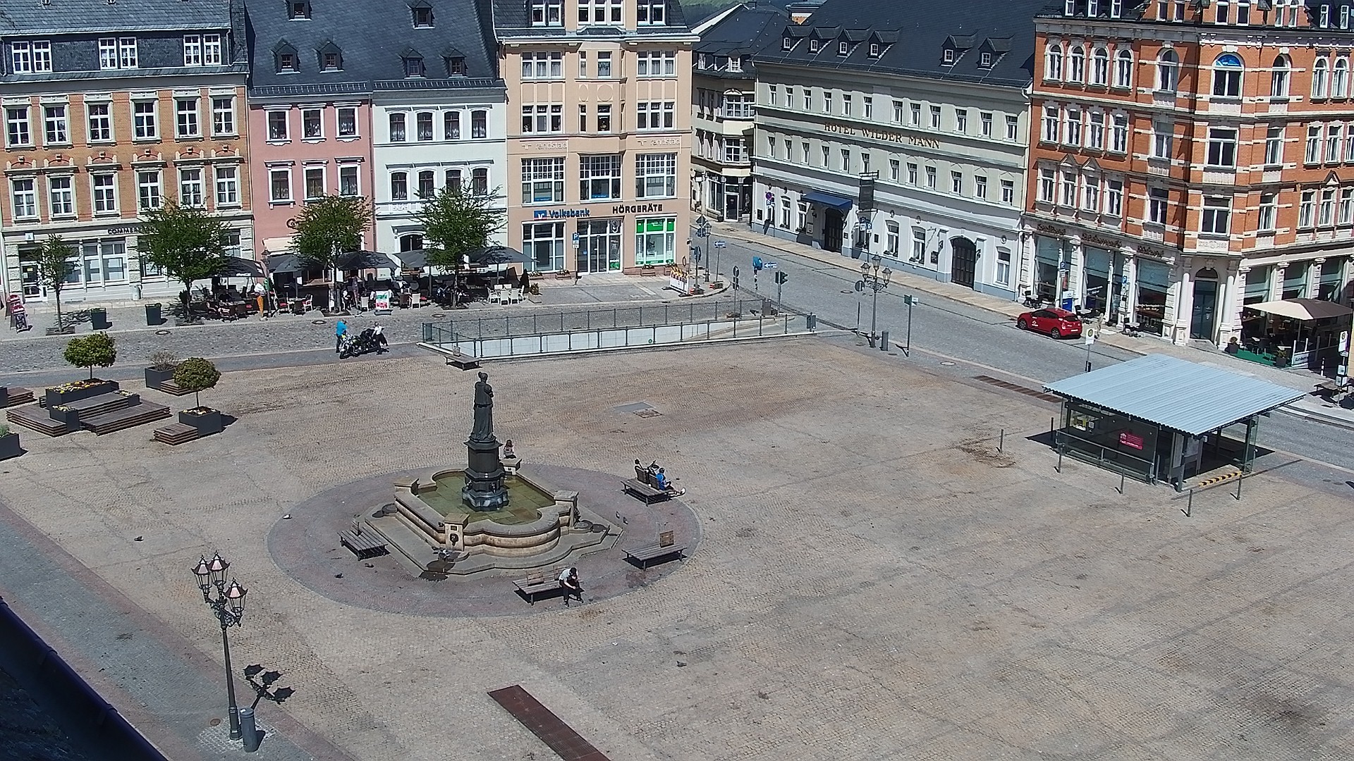 Archived image Webcam Market Square of Annaberg-Buchholz