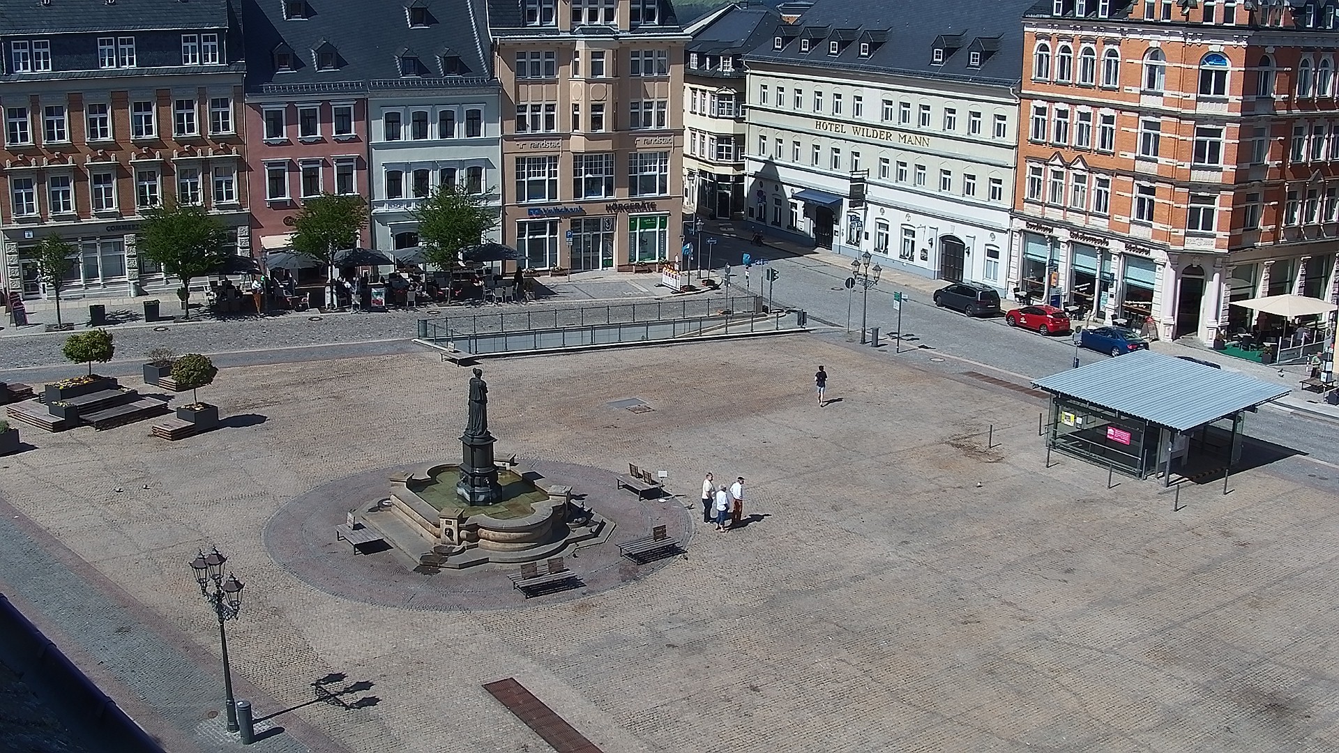 Archived image Webcam Market Square of Annaberg-Buchholz