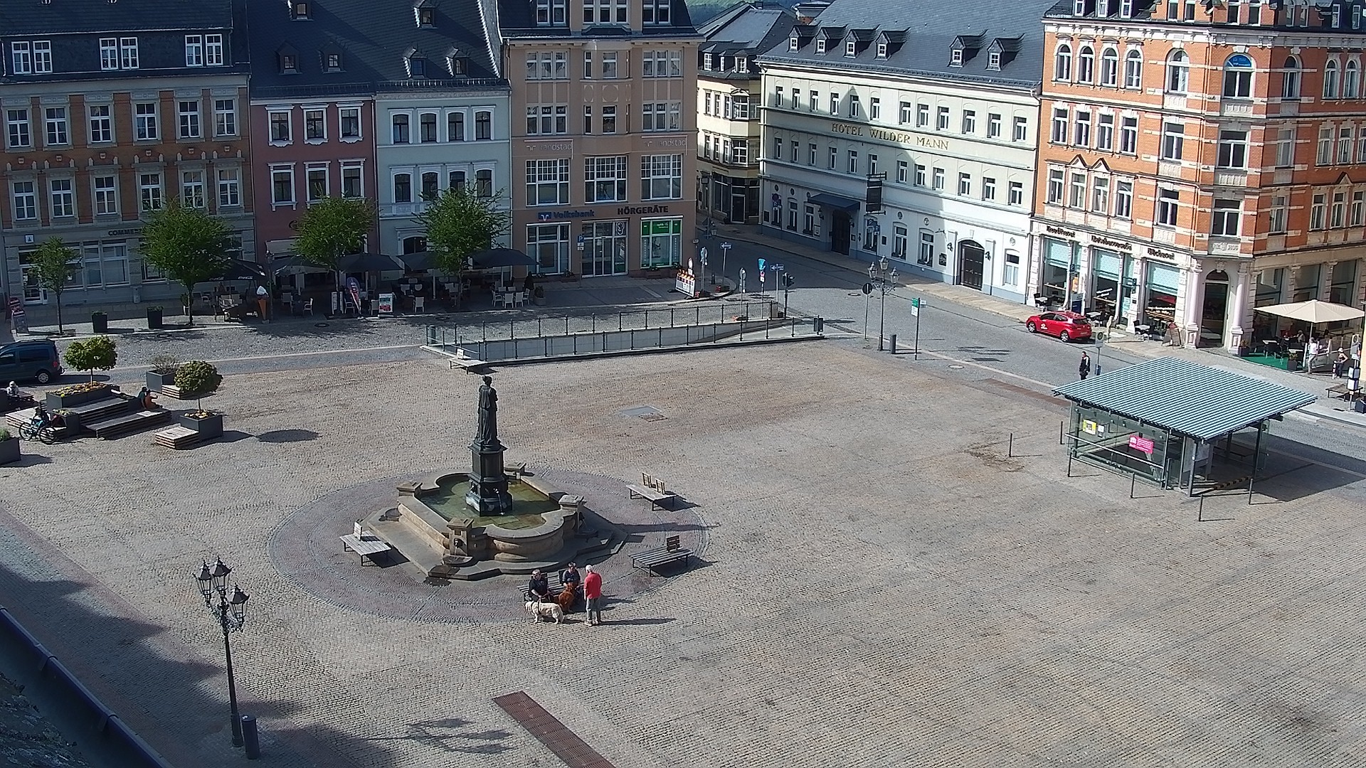 Archived image Webcam Market Square of Annaberg-Buchholz