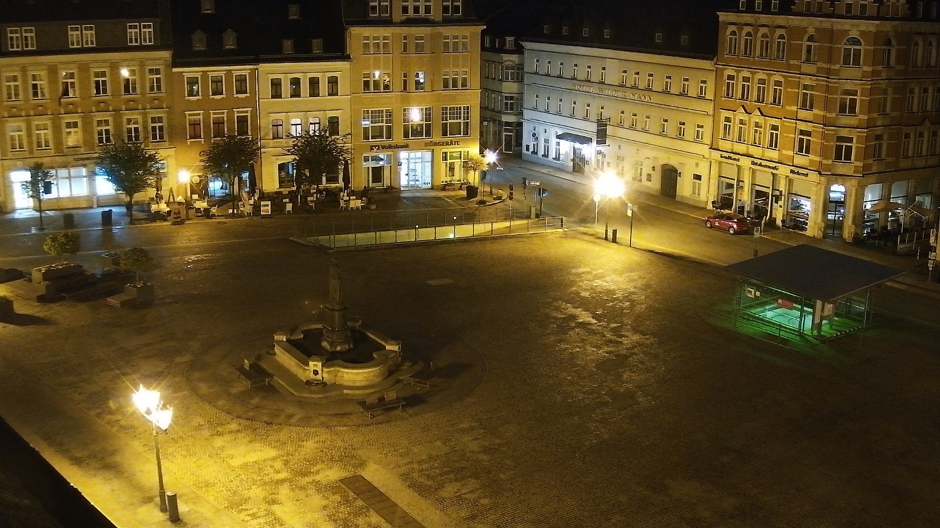 Archived image Webcam Market Square of Annaberg-Buchholz
