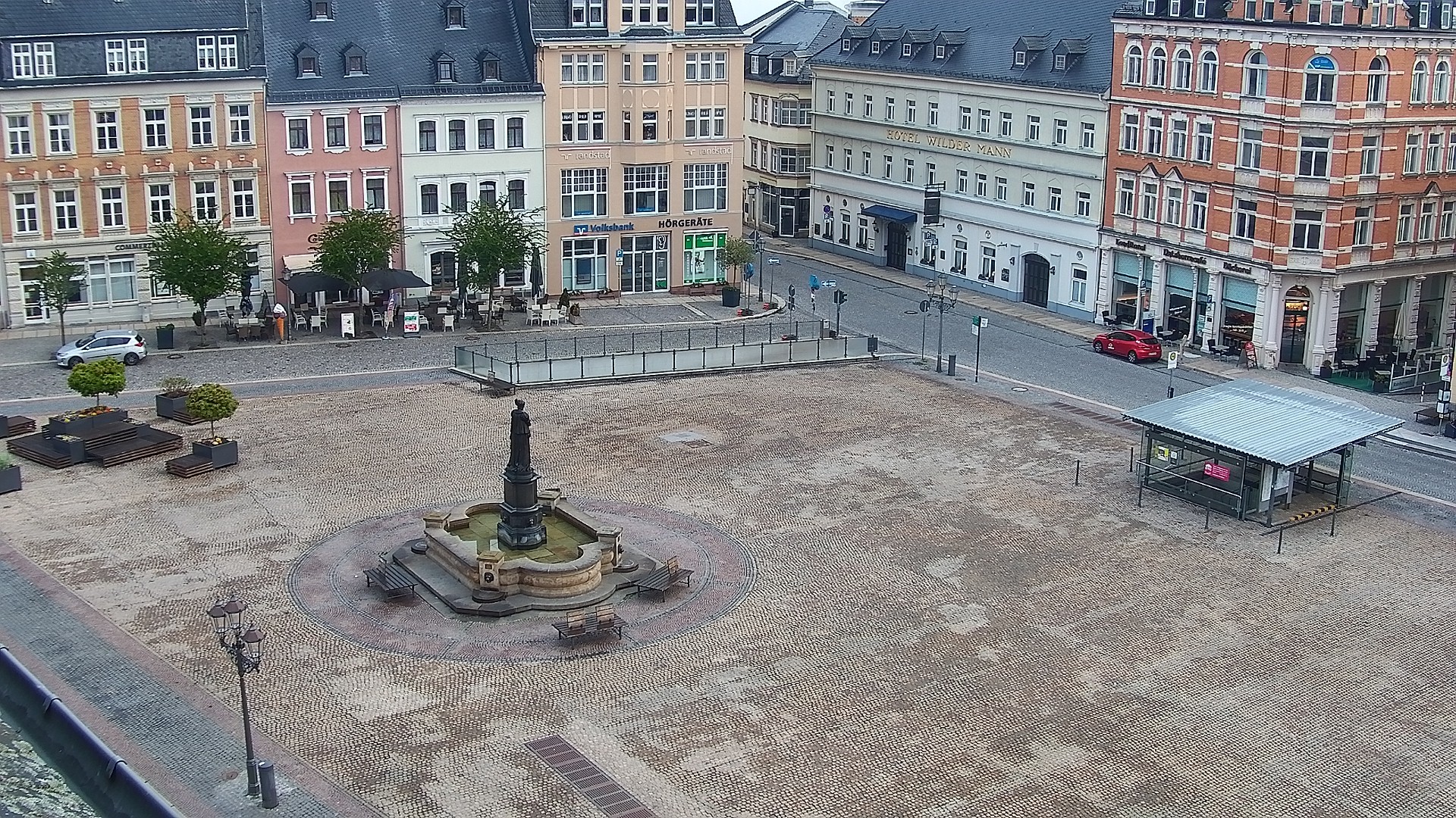 Archiv Foto Webcam Blick auf den Marktplatz Annaberg-Buchholz im Erzgebirge
