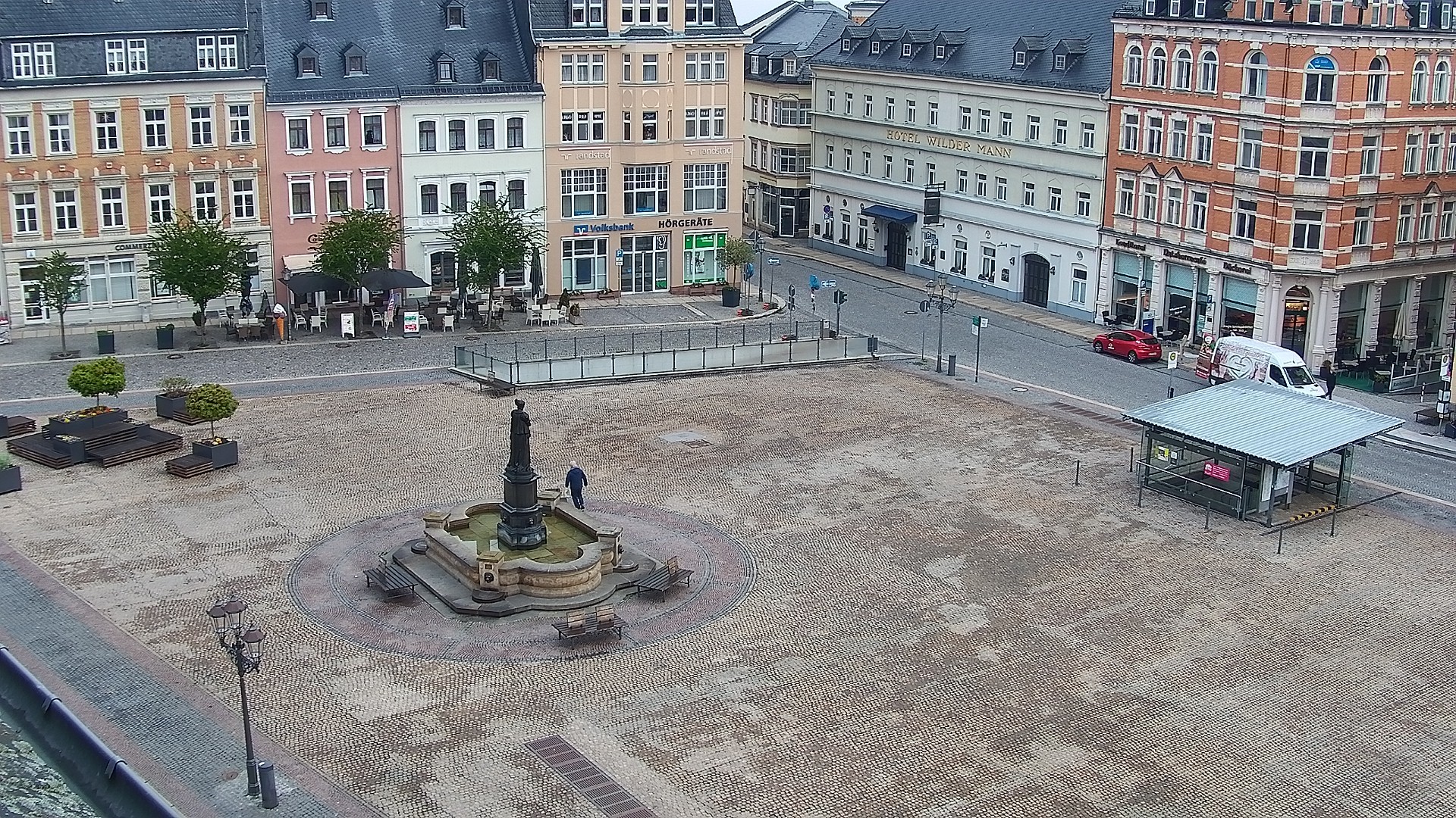 Archiv Foto Webcam Blick auf den Marktplatz Annaberg-Buchholz im Erzgebirge