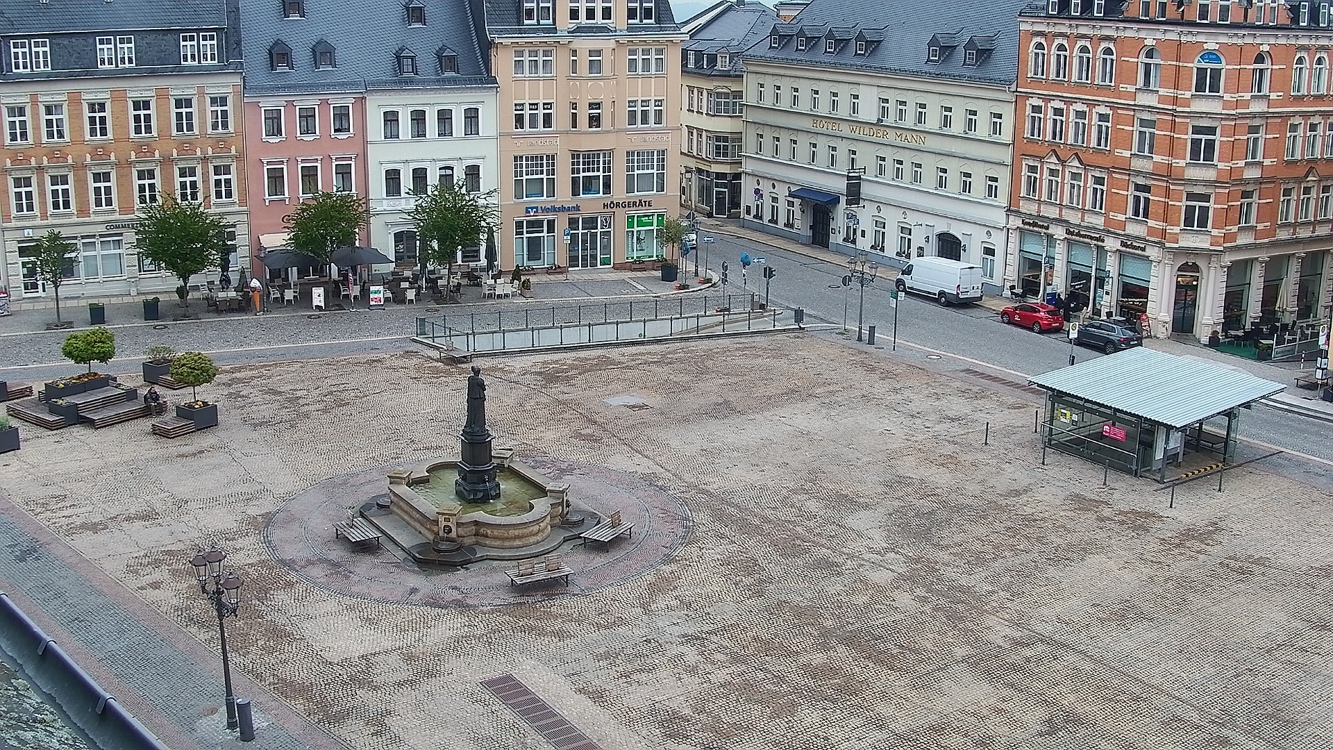 Archiv Foto Webcam Blick auf den Marktplatz Annaberg-Buchholz im Erzgebirge