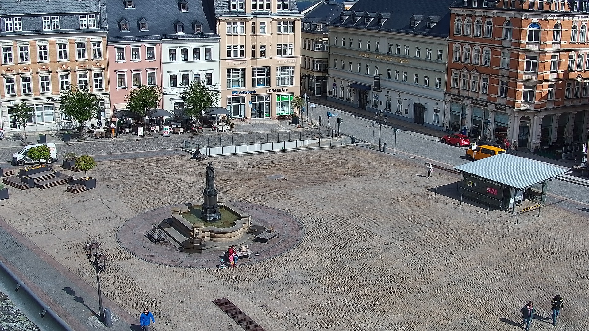 Archiv Foto Webcam Blick auf den Marktplatz Annaberg-Buchholz im Erzgebirge