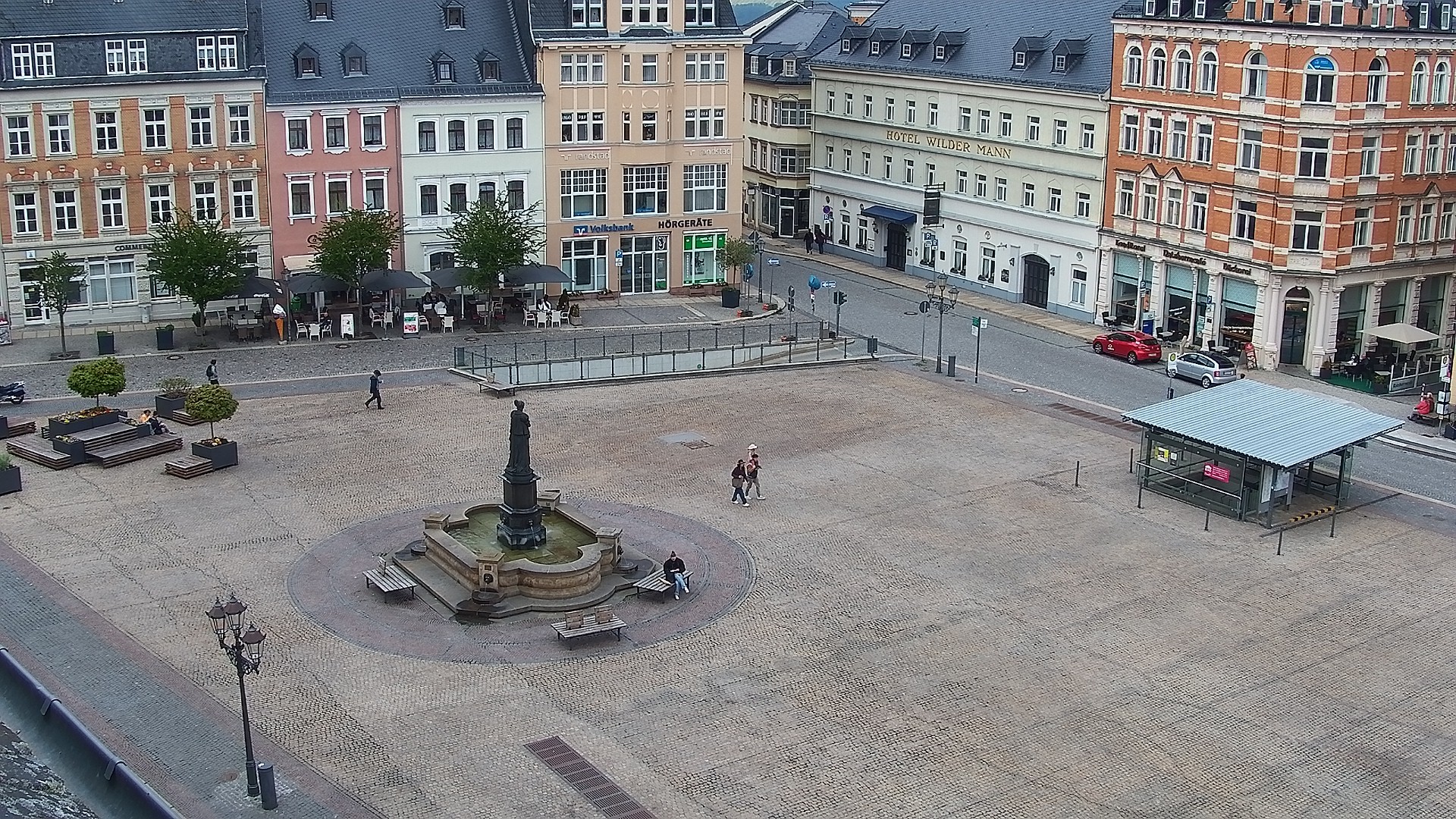 Archiv Foto Webcam Blick auf den Marktplatz Annaberg-Buchholz im Erzgebirge