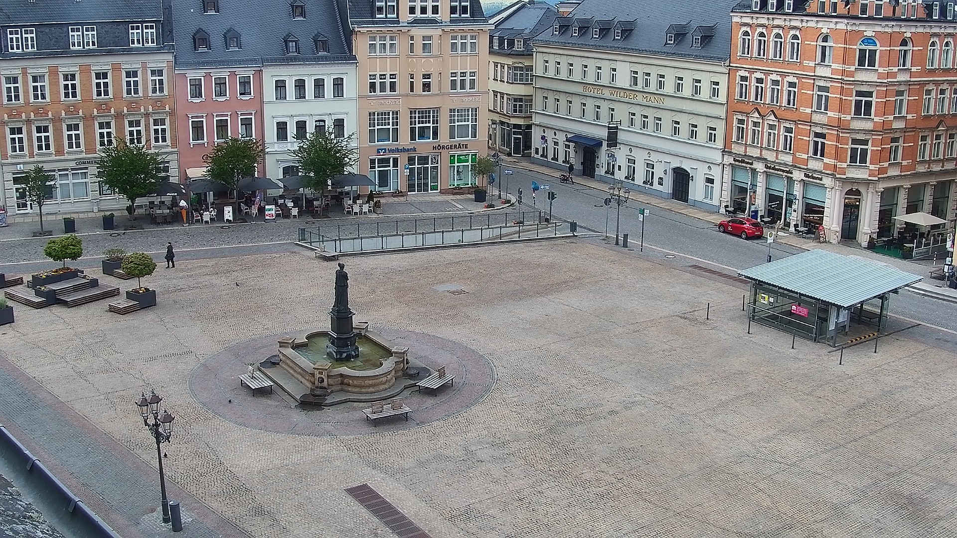 Archiv Foto Webcam Blick auf den Marktplatz Annaberg-Buchholz im Erzgebirge