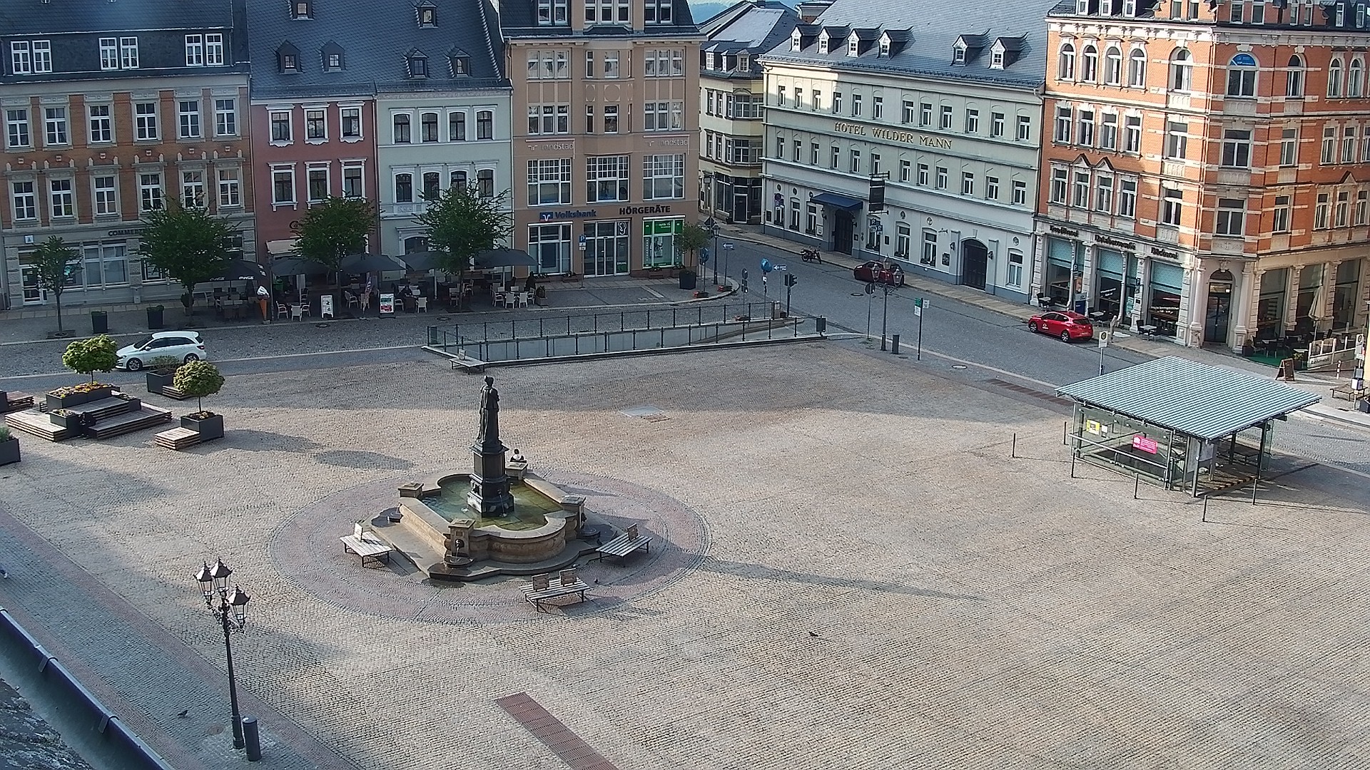 Archiv Foto Webcam Blick auf den Marktplatz Annaberg-Buchholz im Erzgebirge