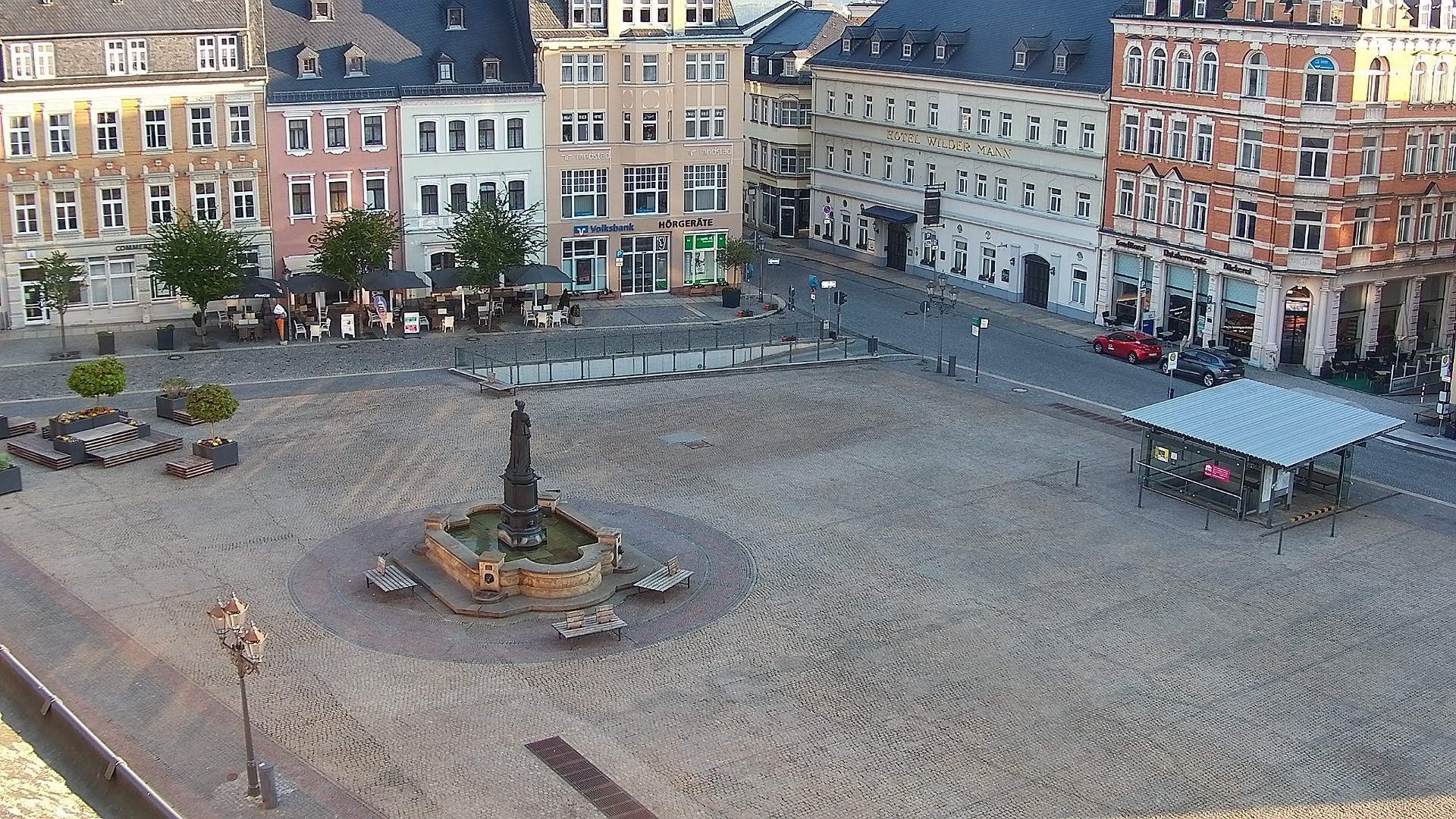 Archiv Foto Webcam Blick auf den Marktplatz Annaberg-Buchholz im Erzgebirge