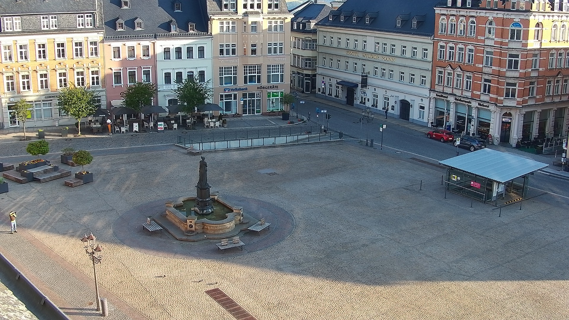Archiv Foto Webcam Blick auf den Marktplatz Annaberg-Buchholz im Erzgebirge