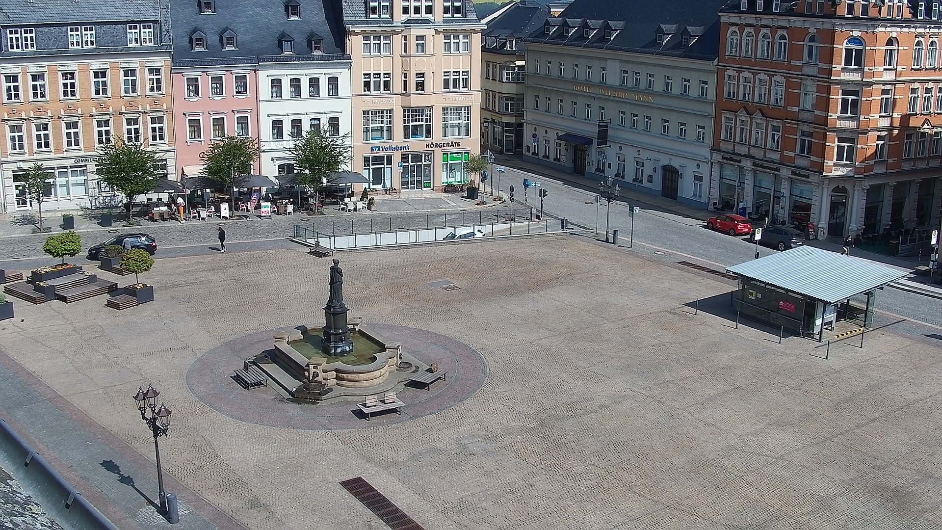 Archiv Foto Webcam Blick auf den Marktplatz Annaberg-Buchholz im Erzgebirge