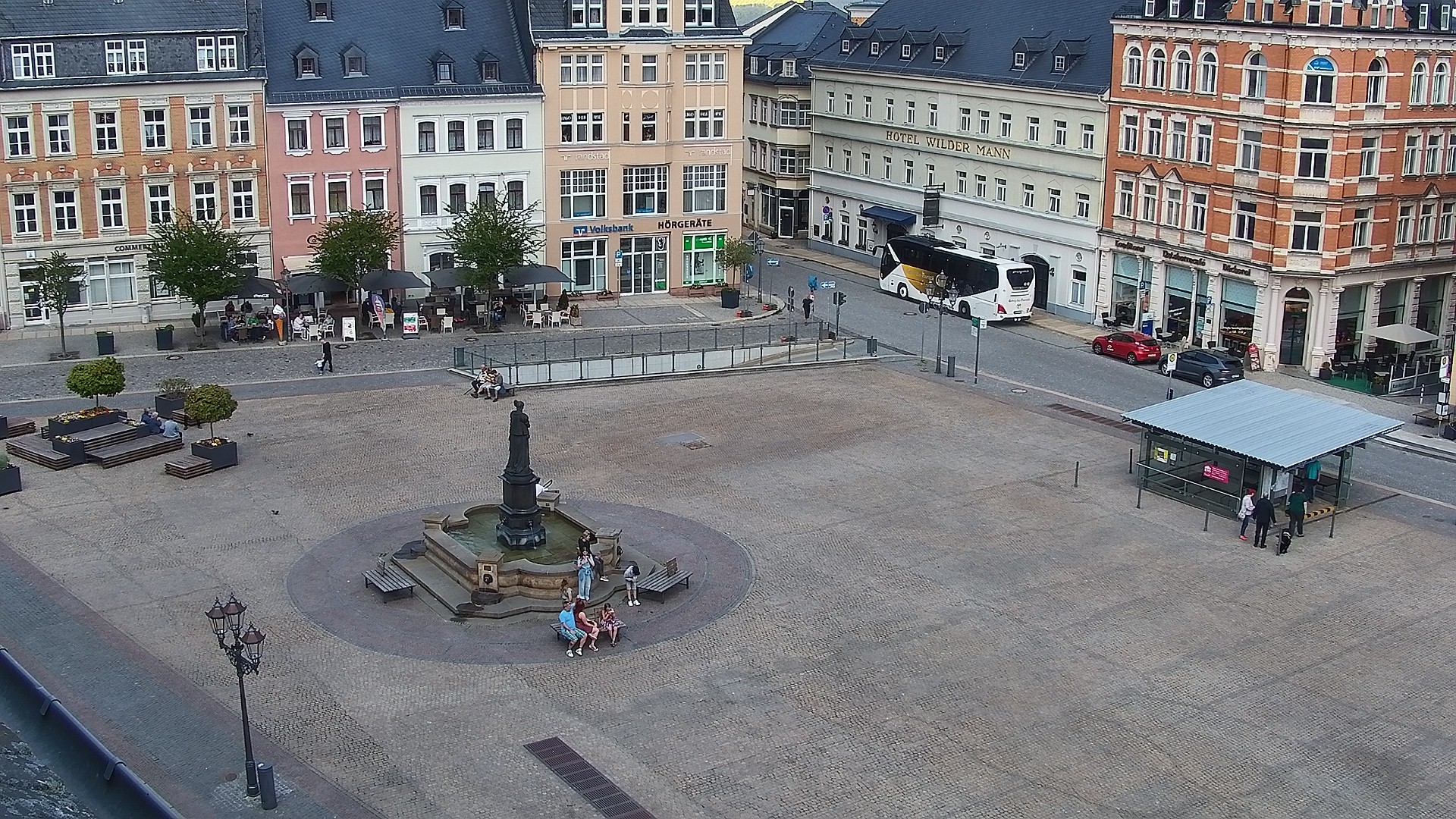 Archiv Foto Webcam Blick auf den Marktplatz Annaberg-Buchholz im Erzgebirge