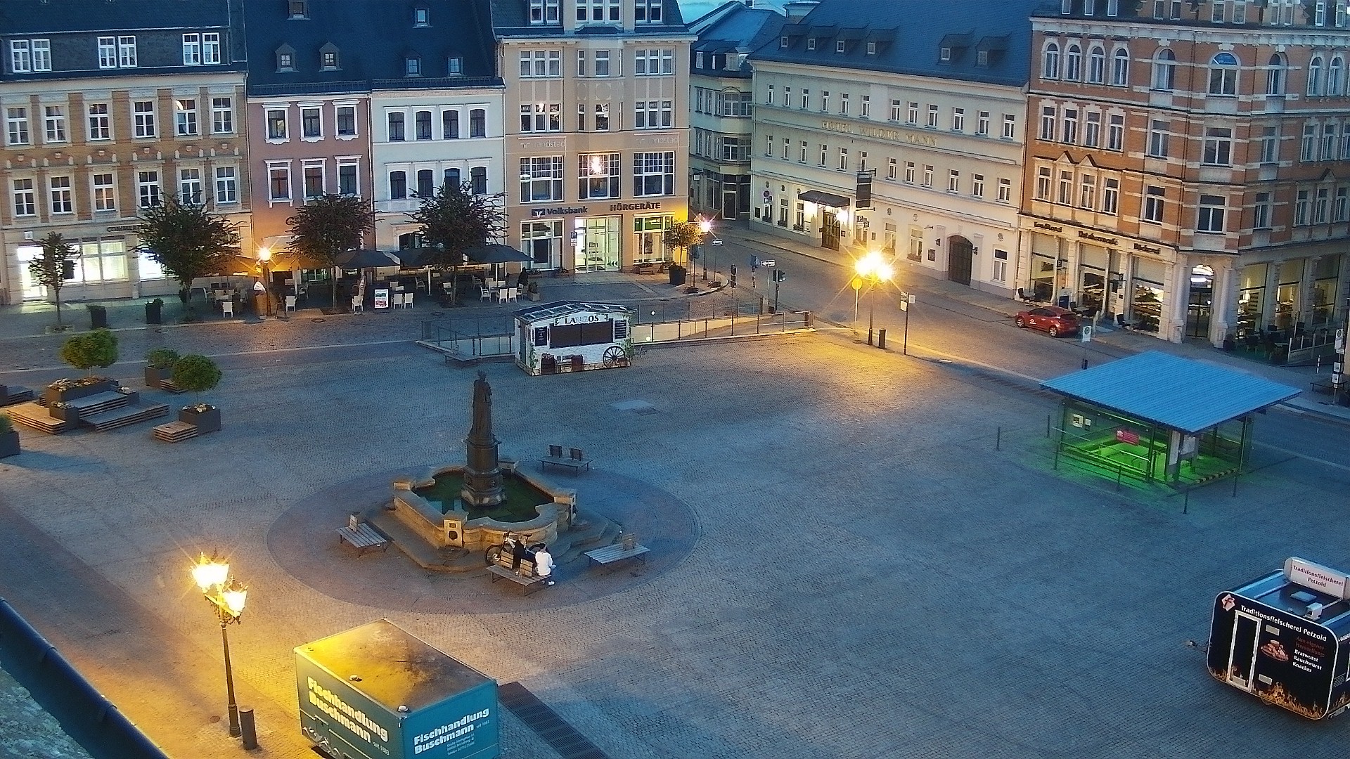 Archiv Foto Webcam Blick auf den Marktplatz Annaberg-Buchholz im Erzgebirge