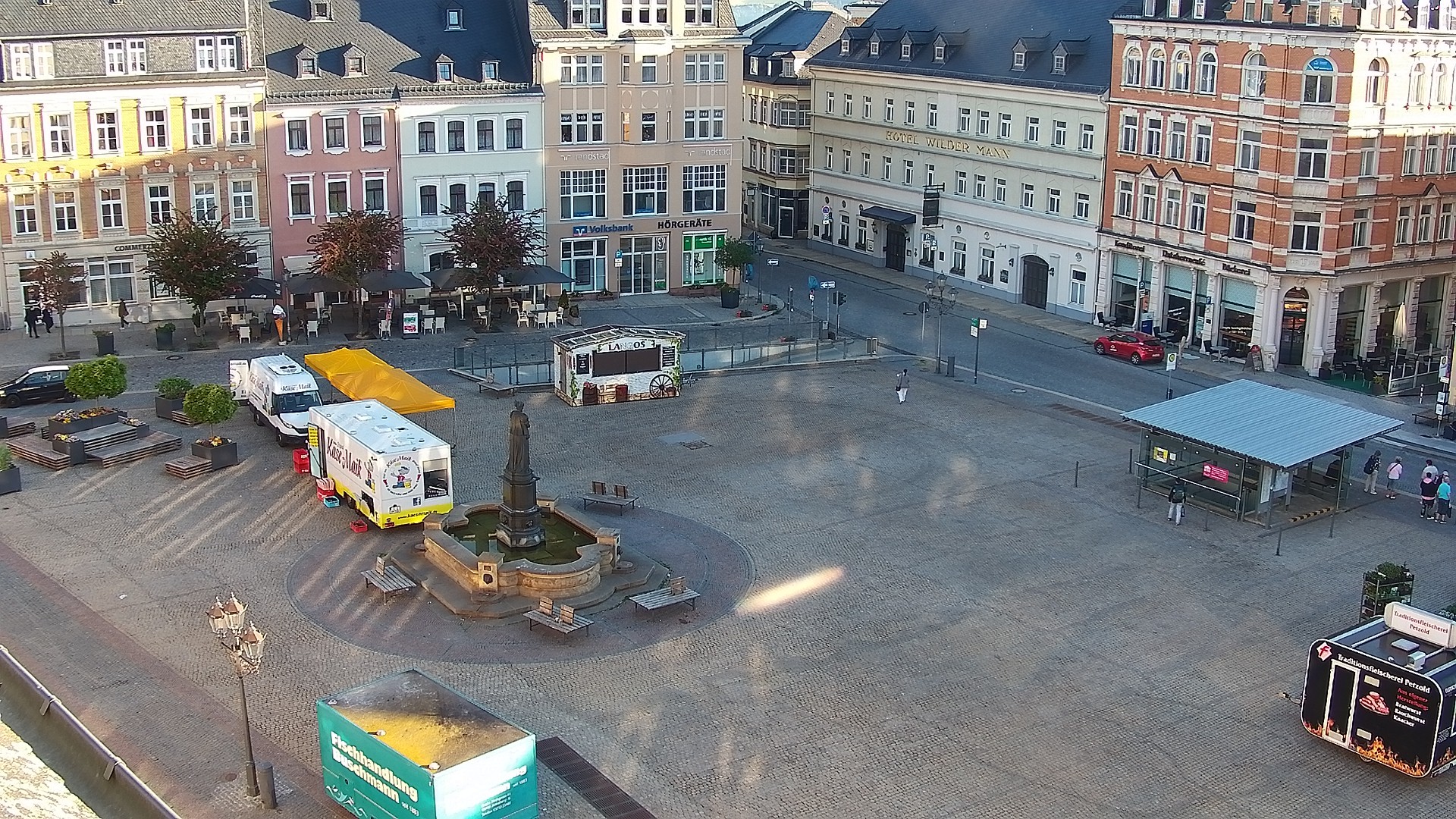 Archiv Foto Webcam Blick auf den Marktplatz Annaberg-Buchholz im Erzgebirge