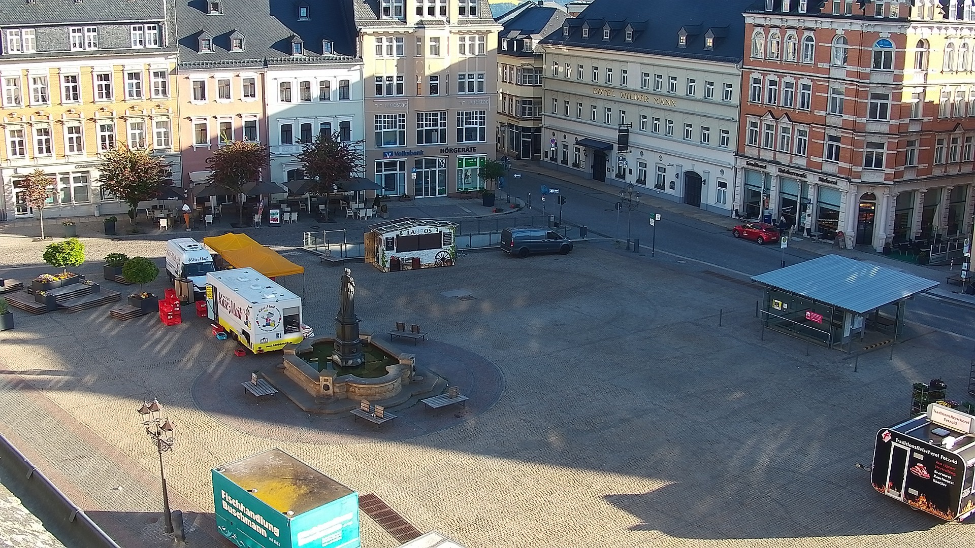 Archiv Foto Webcam Blick auf den Marktplatz Annaberg-Buchholz im Erzgebirge
