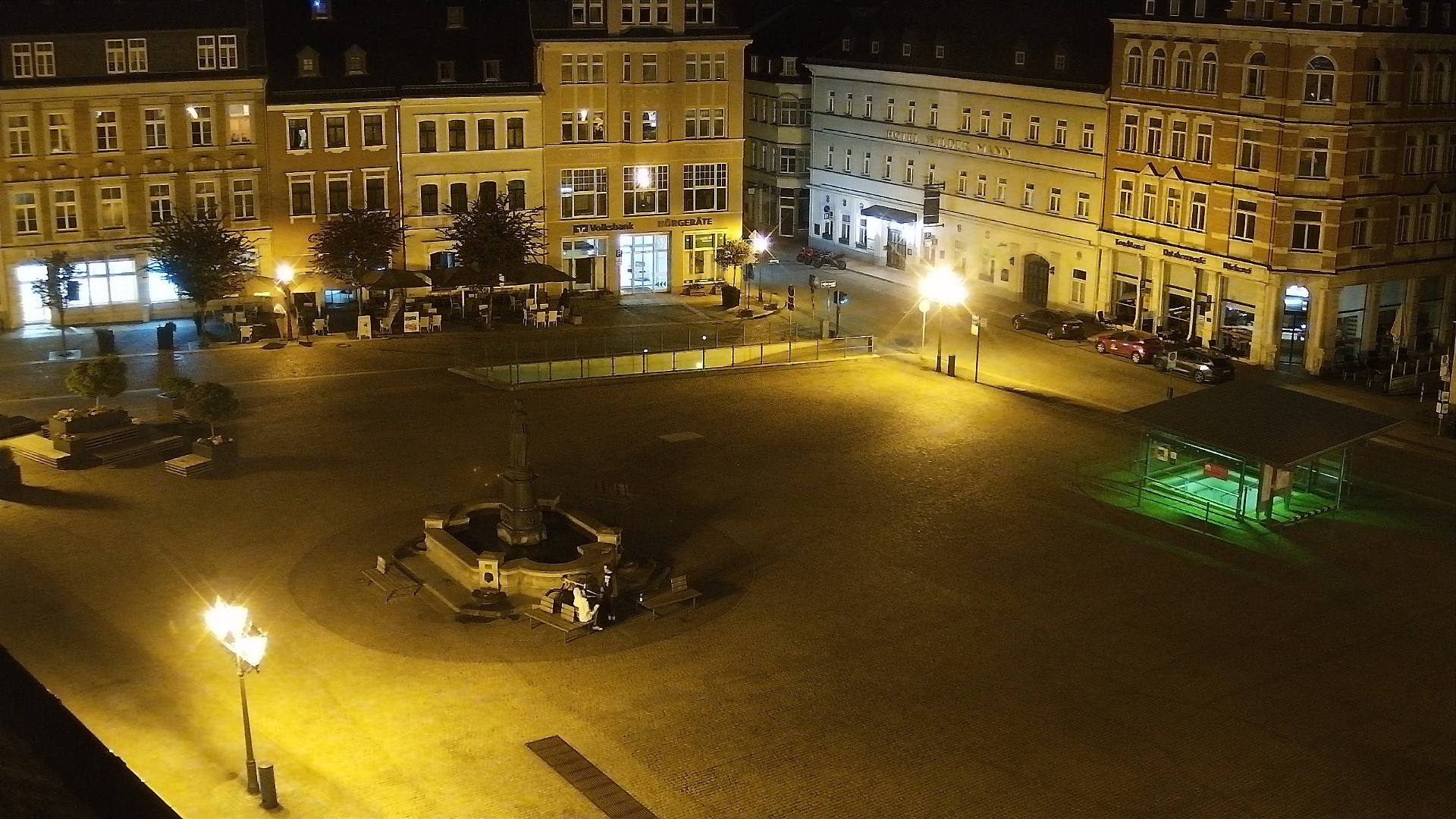 Archiv Foto Webcam Blick auf den Marktplatz Annaberg-Buchholz im Erzgebirge