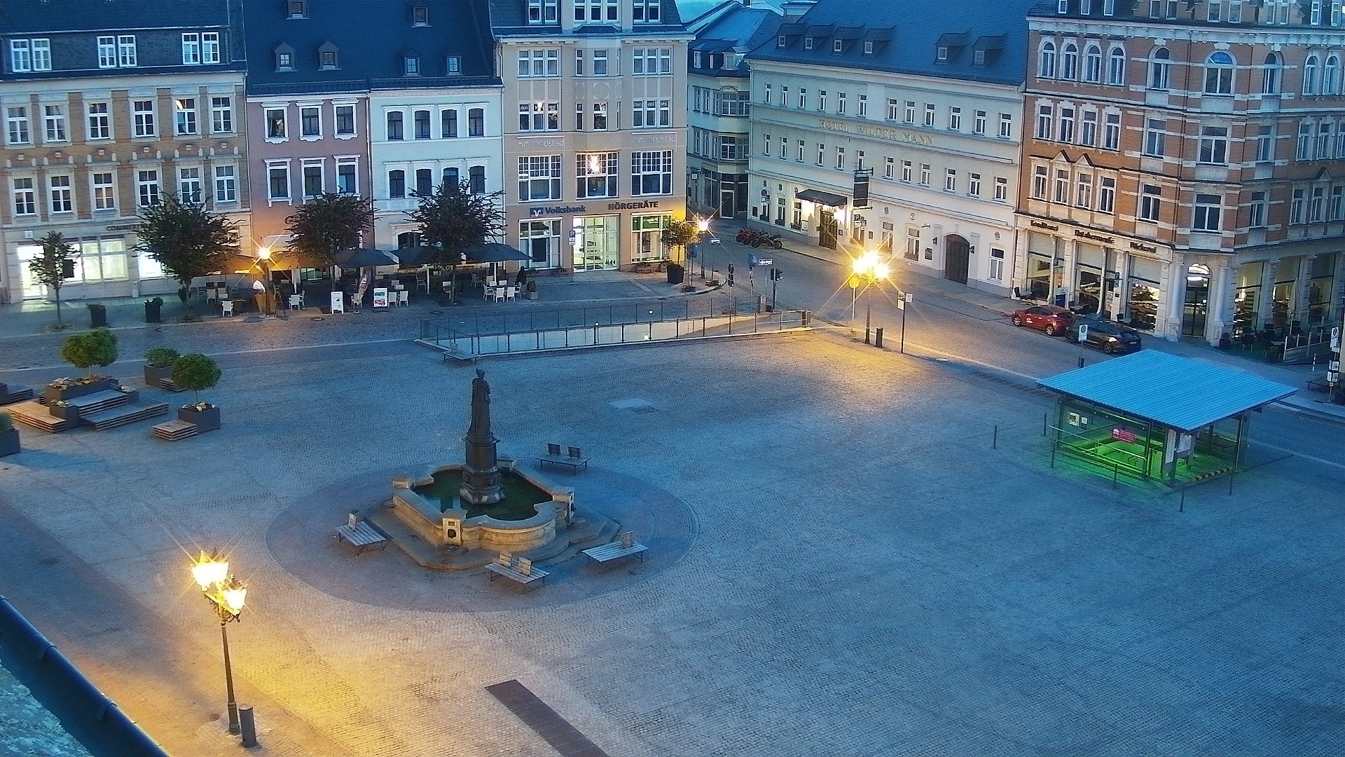 Archiv Foto Webcam Blick auf den Marktplatz Annaberg-Buchholz im Erzgebirge