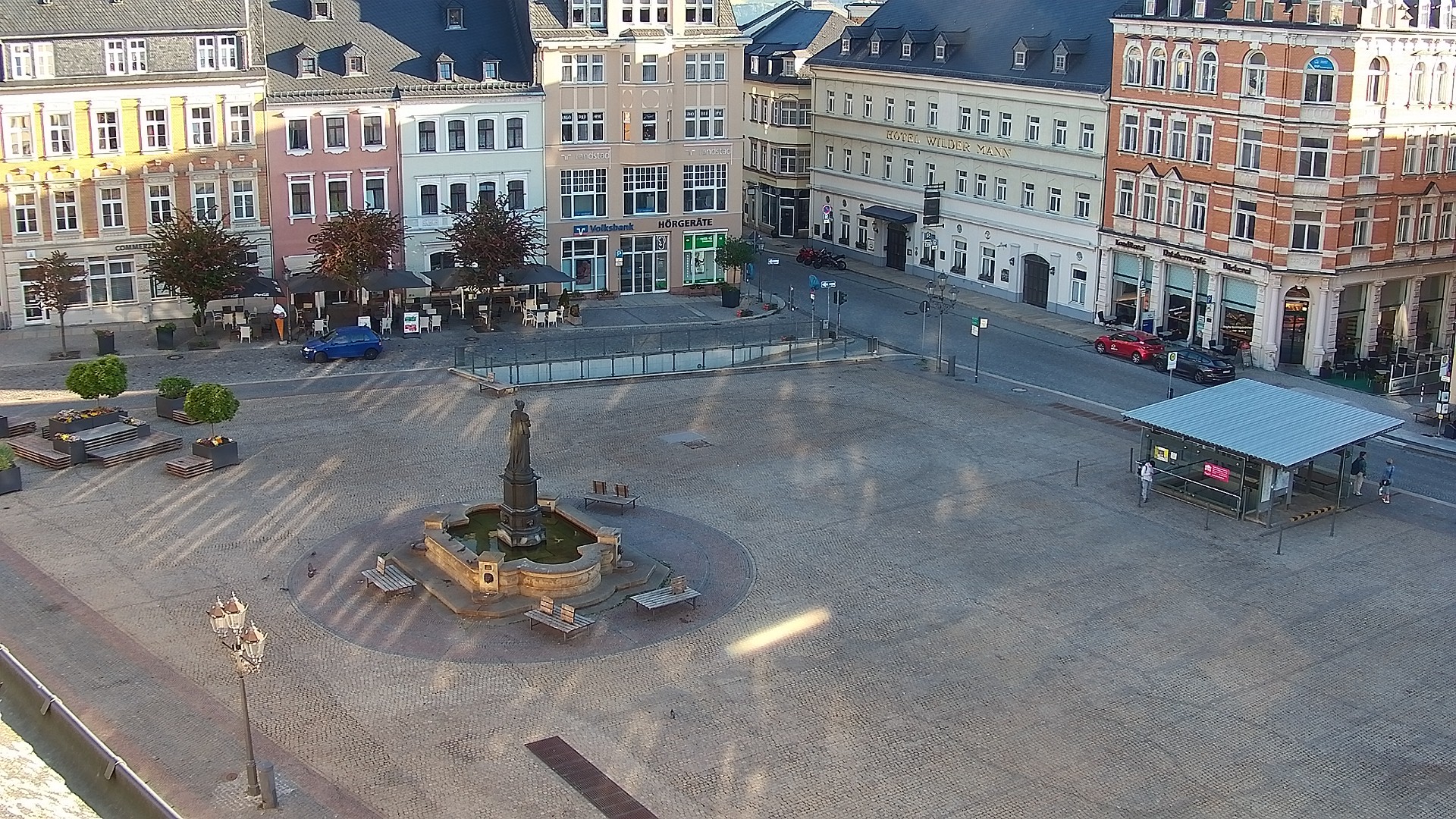 Archiv Foto Webcam Blick auf den Marktplatz Annaberg-Buchholz im Erzgebirge