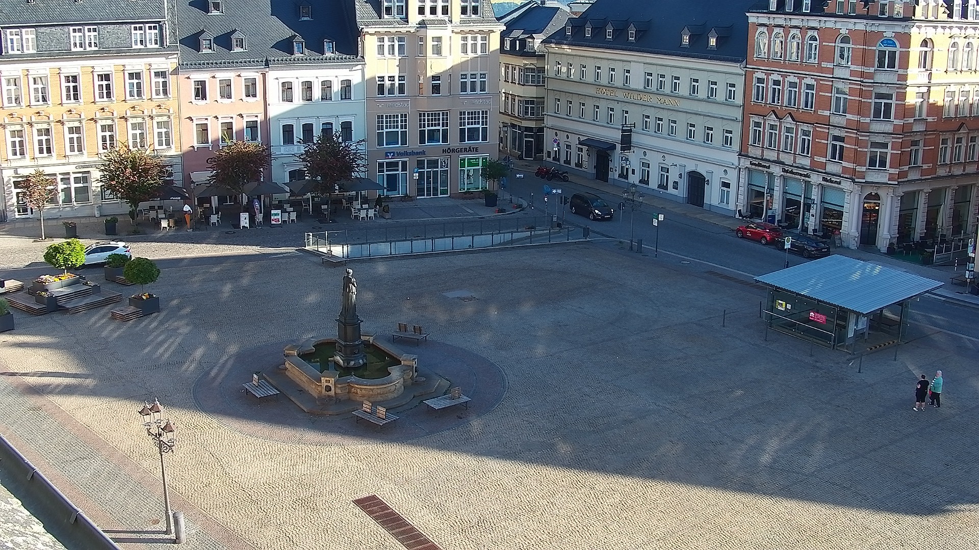 Archiv Foto Webcam Blick auf den Marktplatz Annaberg-Buchholz im Erzgebirge