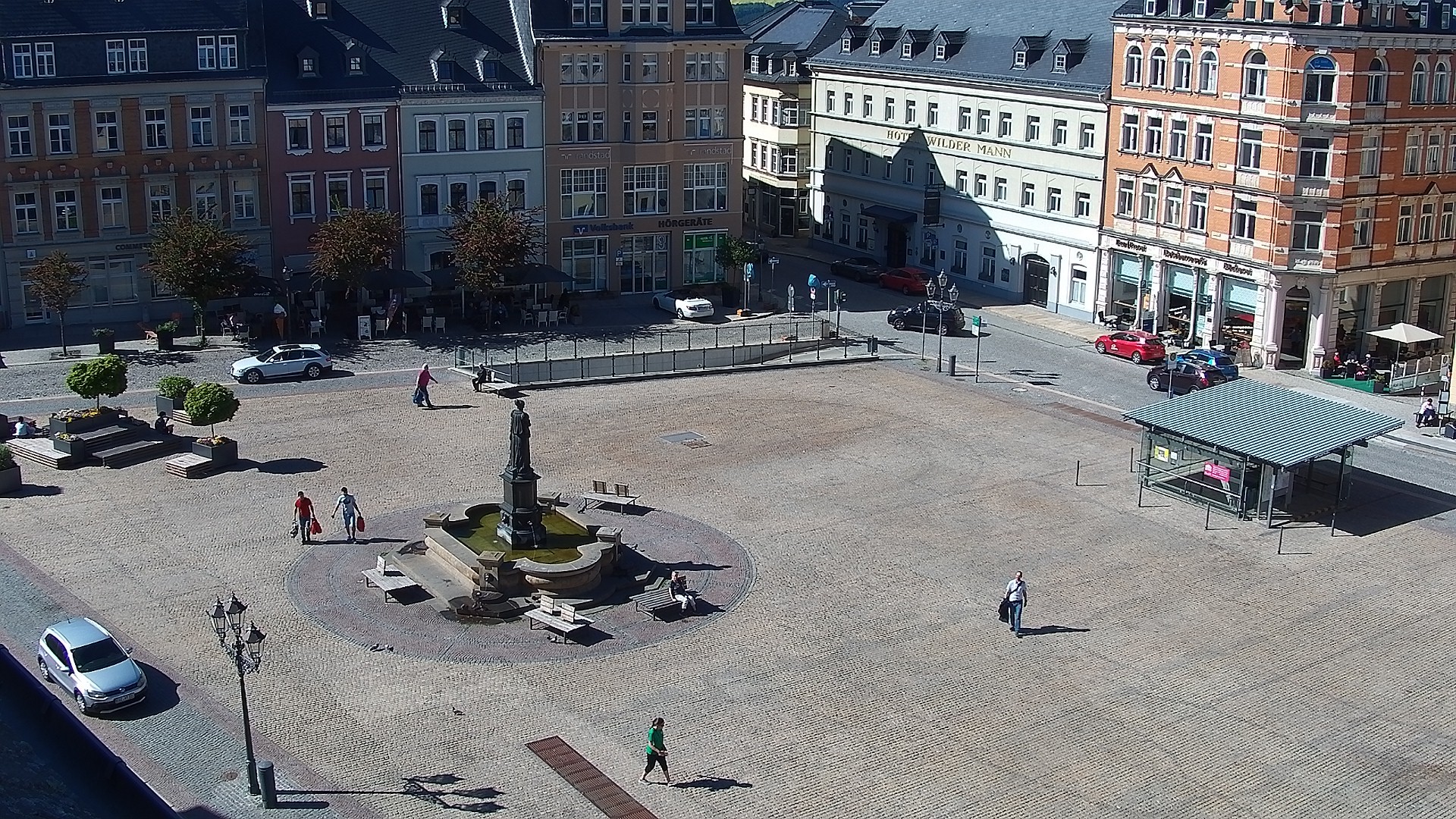 Archiv Foto Webcam Blick auf den Marktplatz Annaberg-Buchholz im Erzgebirge