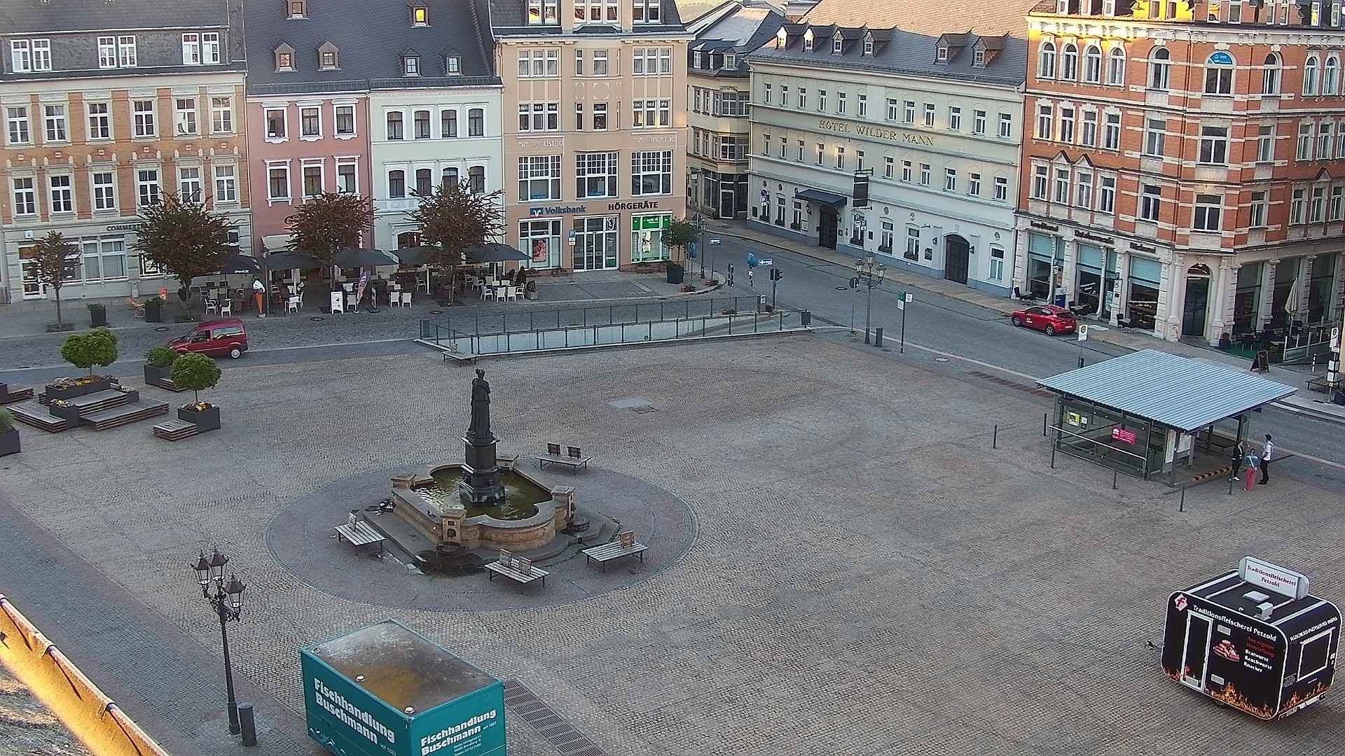 Archiv Foto Webcam Blick auf den Marktplatz Annaberg-Buchholz im Erzgebirge