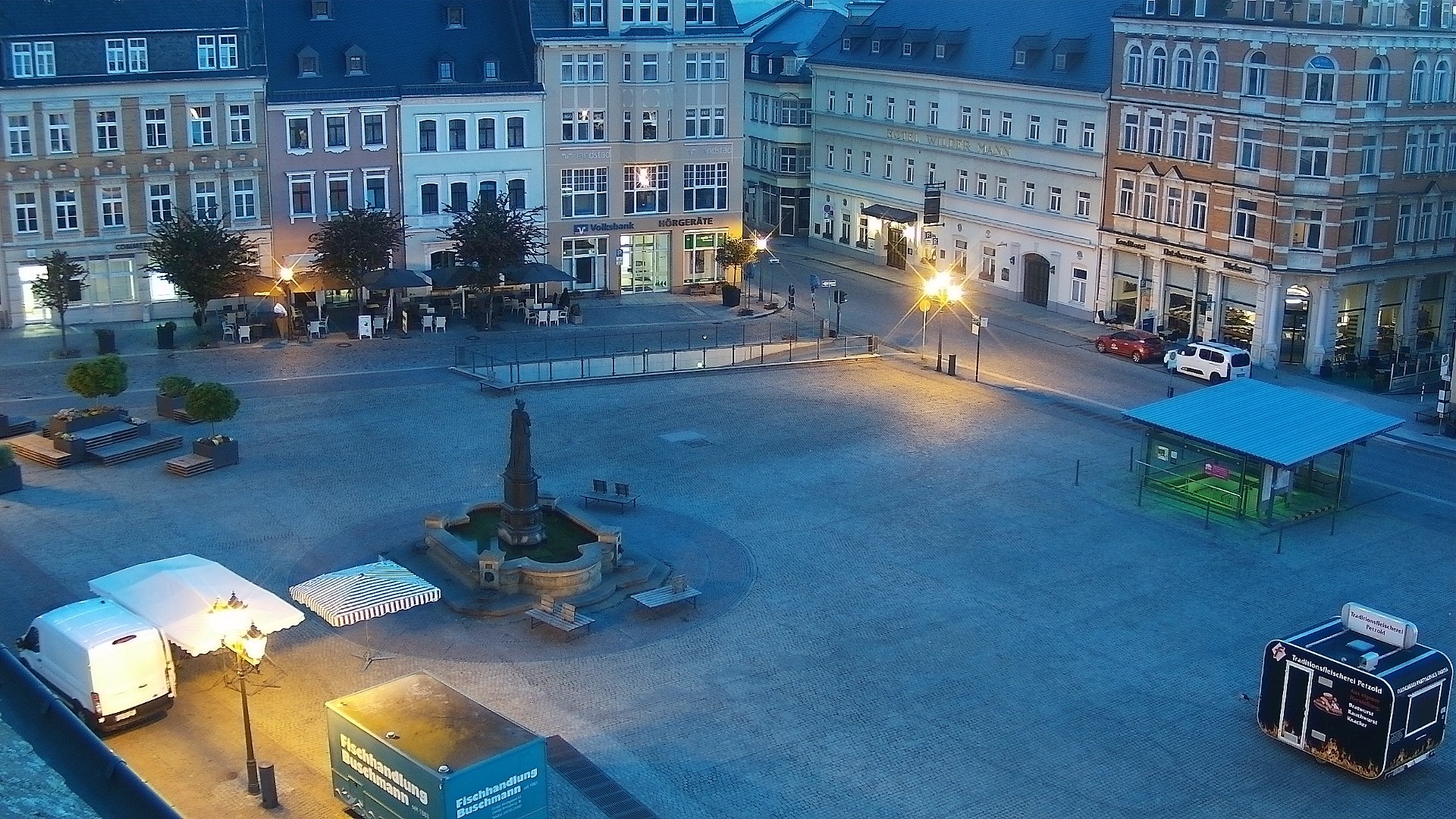 Archiv Foto Webcam Blick auf den Marktplatz Annaberg-Buchholz im Erzgebirge