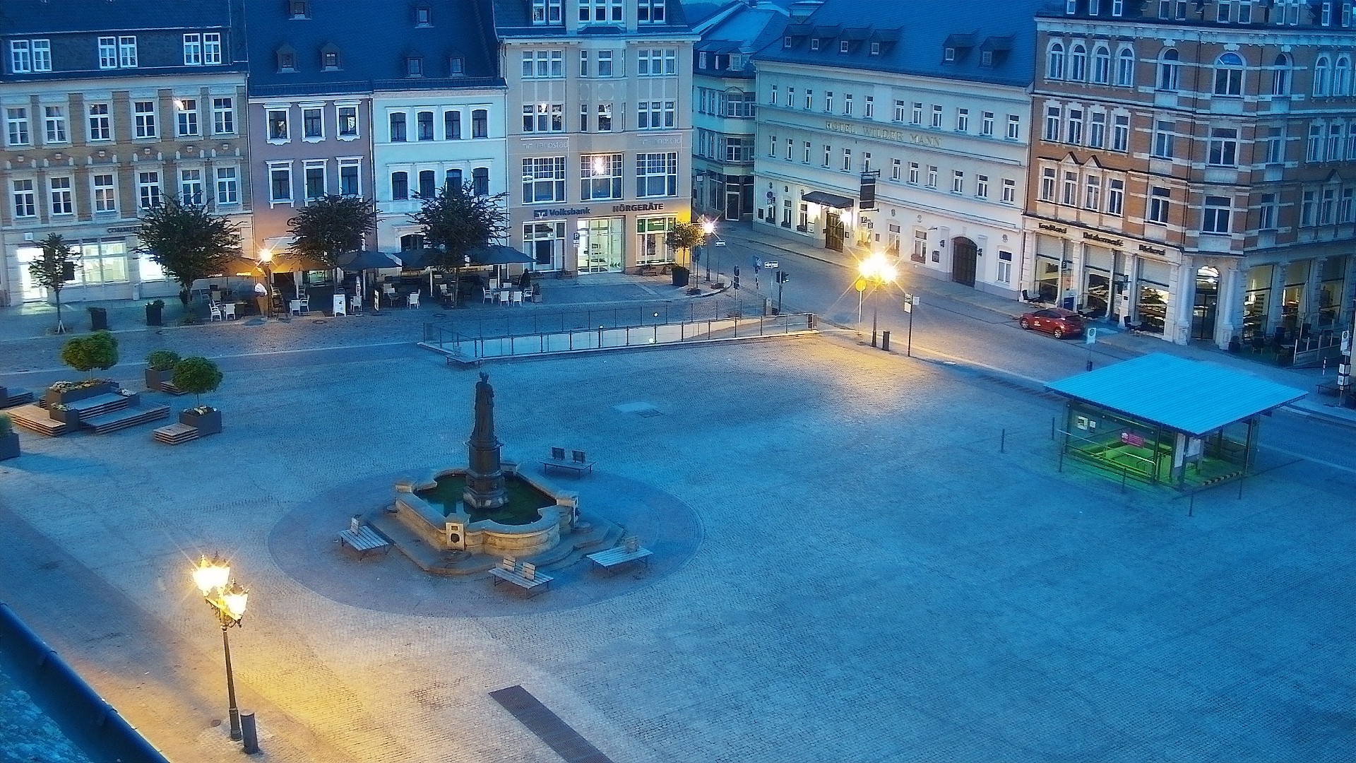 Archiv Foto Webcam Blick auf den Marktplatz Annaberg-Buchholz im Erzgebirge