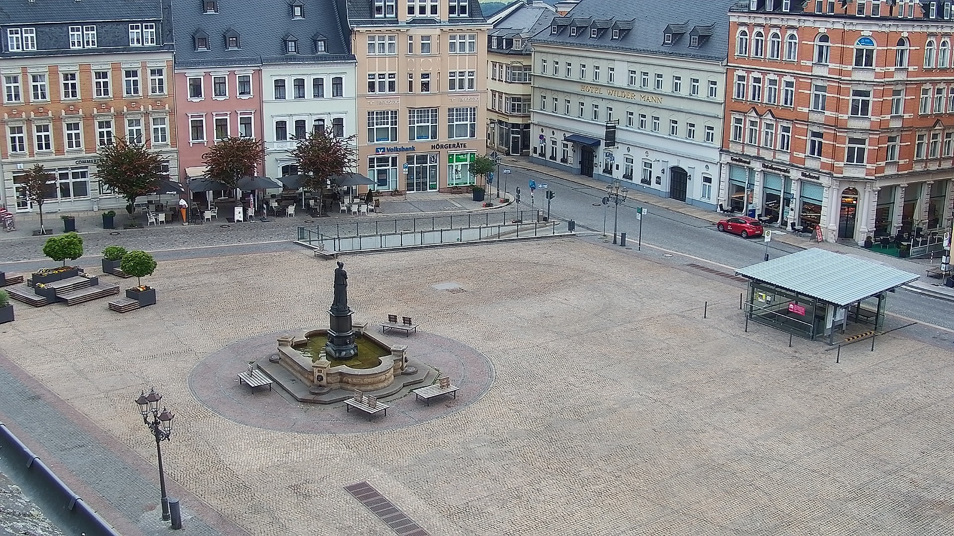 Archiv Foto Webcam Blick auf den Marktplatz Annaberg-Buchholz im Erzgebirge