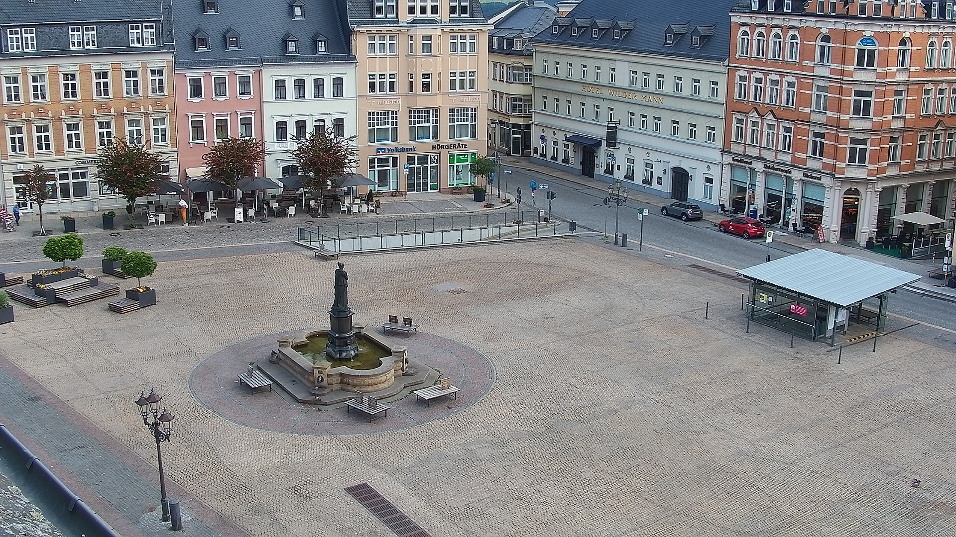 Archiv Foto Webcam Blick auf den Marktplatz Annaberg-Buchholz im Erzgebirge