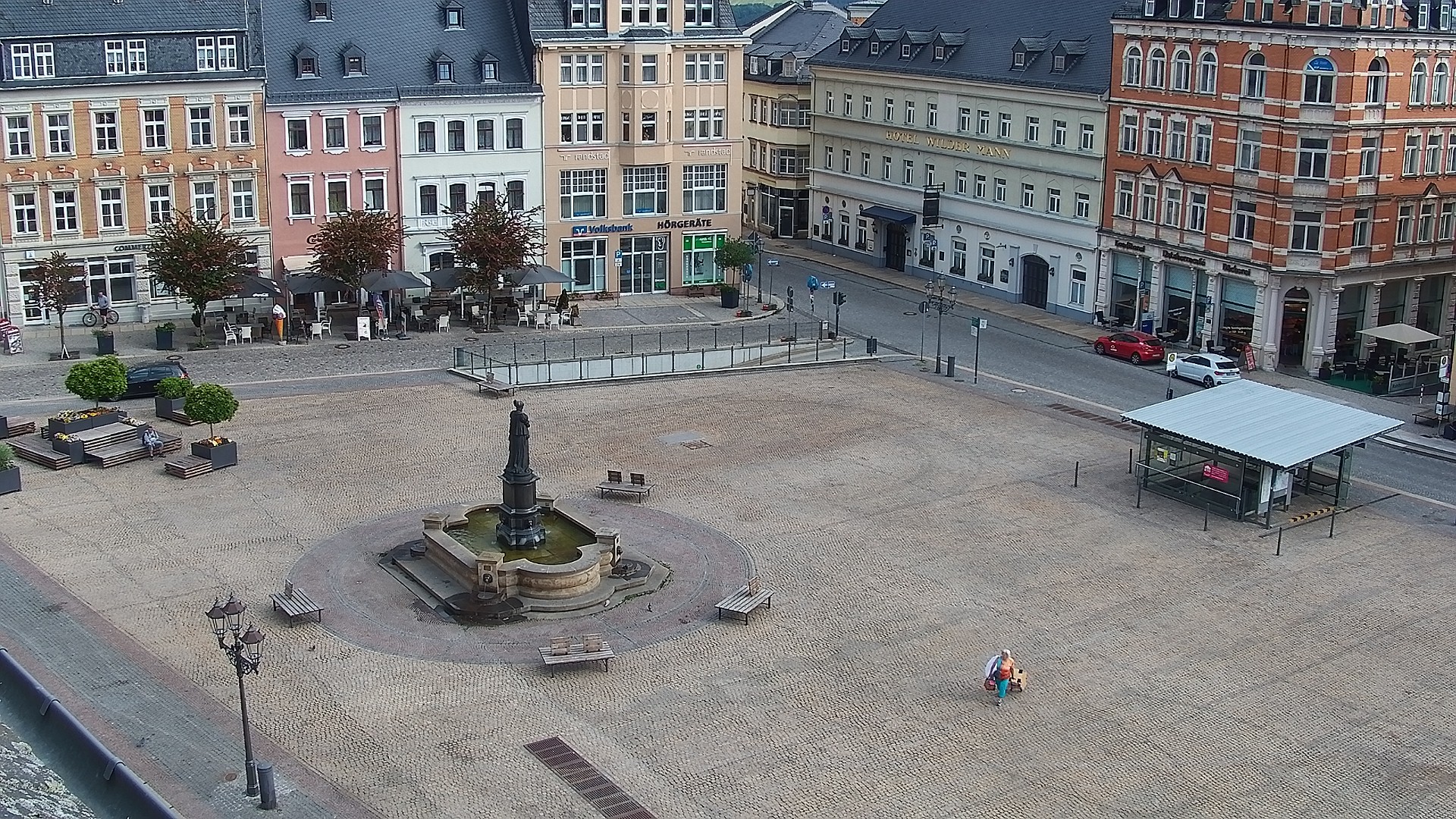 Archiv Foto Webcam Blick auf den Marktplatz Annaberg-Buchholz im Erzgebirge