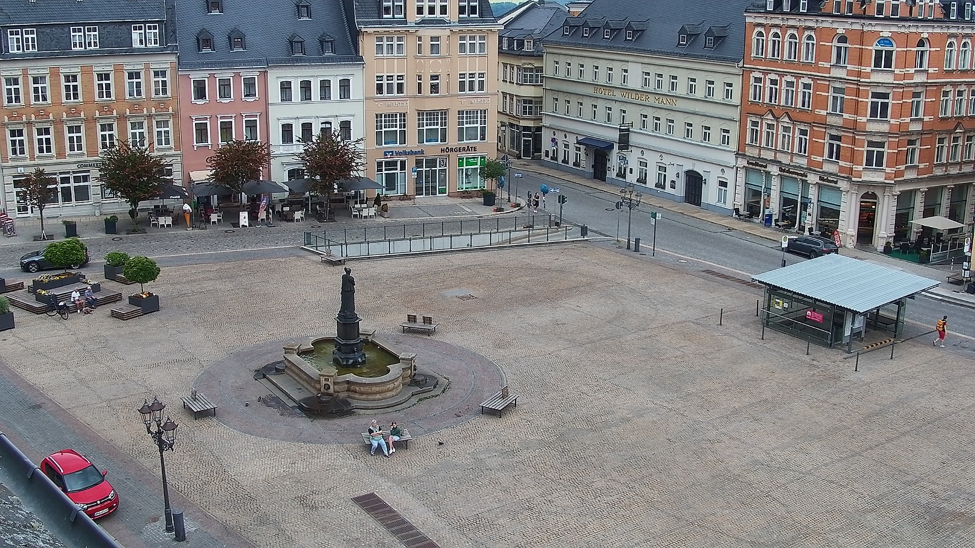 Archiv Foto Webcam Blick auf den Marktplatz Annaberg-Buchholz im Erzgebirge
