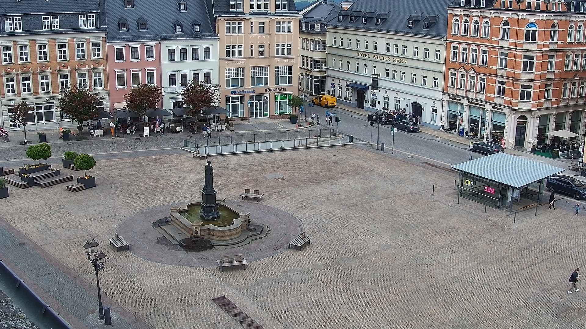 Archiv Foto Webcam Blick auf den Marktplatz Annaberg-Buchholz im Erzgebirge