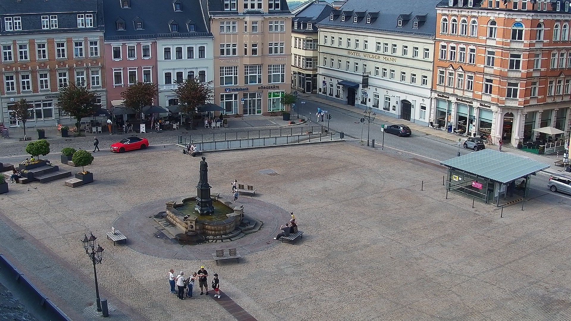 Archiv Foto Webcam Blick auf den Marktplatz Annaberg-Buchholz im Erzgebirge