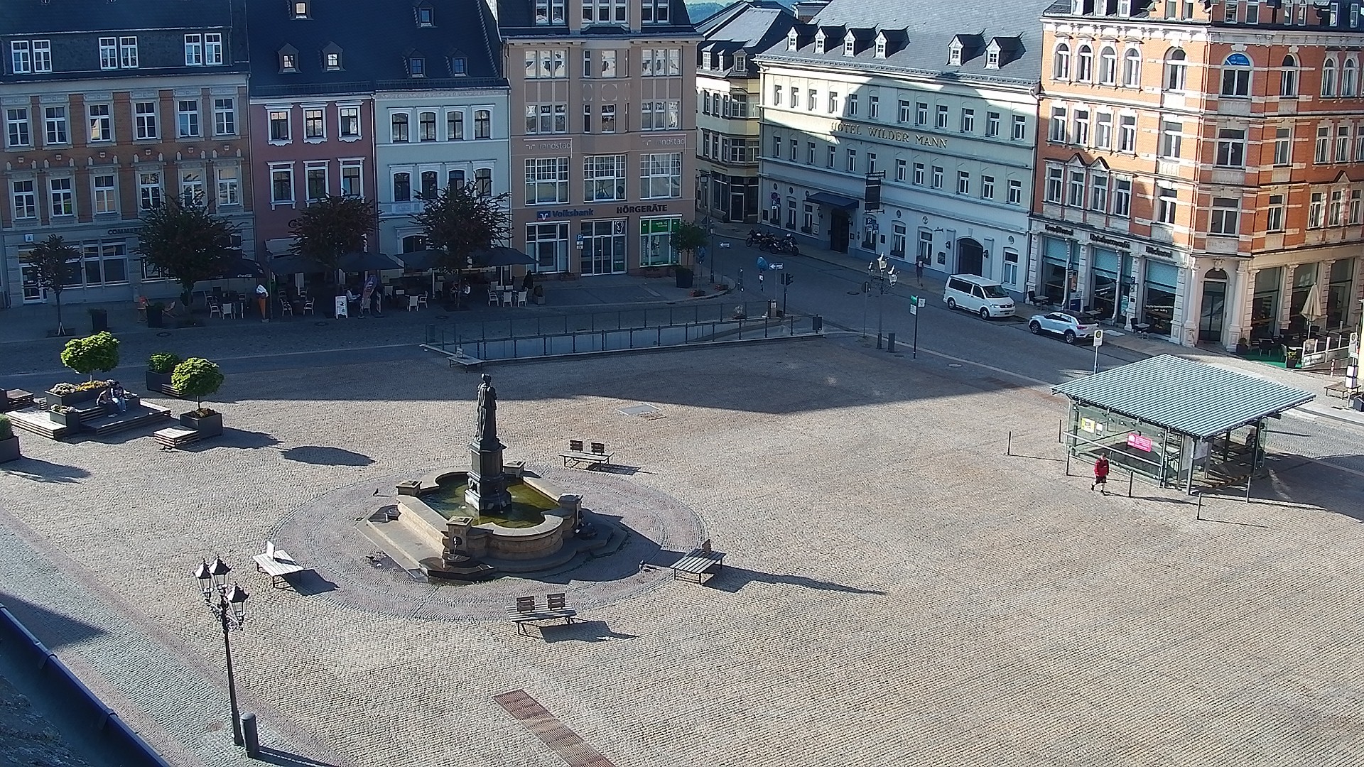 Archiv Foto Webcam Blick auf den Marktplatz Annaberg-Buchholz im Erzgebirge