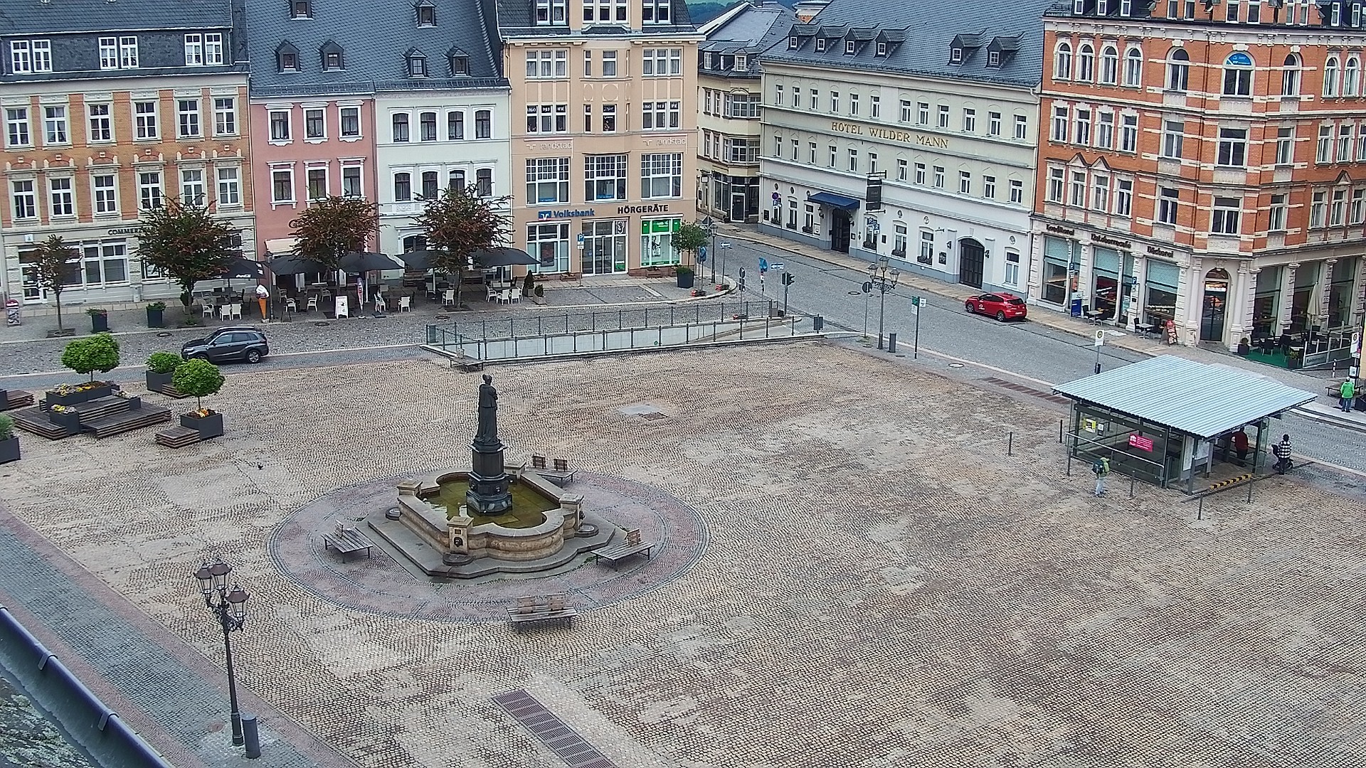 Archiv Foto Webcam Blick auf den Marktplatz Annaberg-Buchholz im Erzgebirge