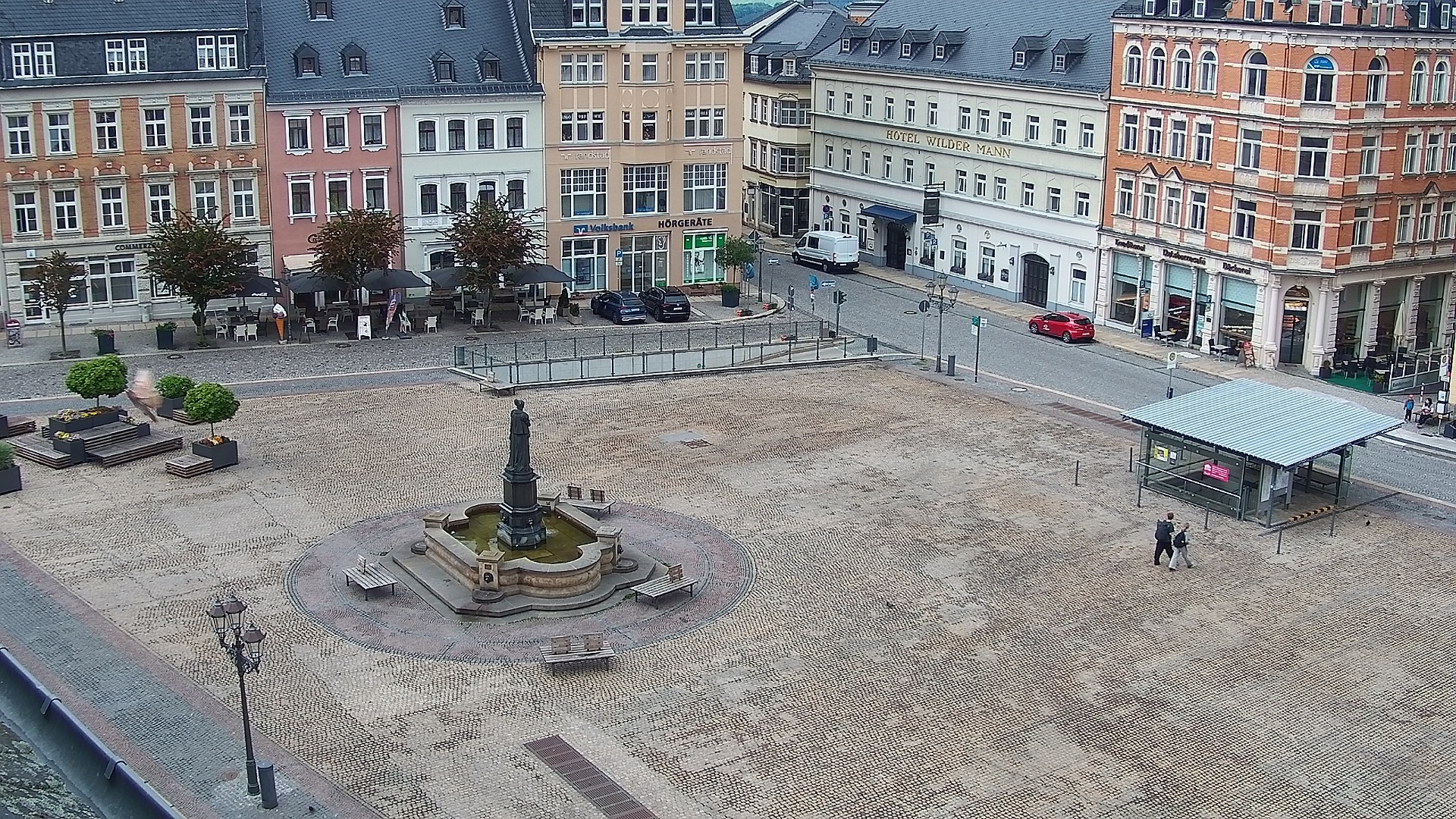 Archiv Foto Webcam Blick auf den Marktplatz Annaberg-Buchholz im Erzgebirge
