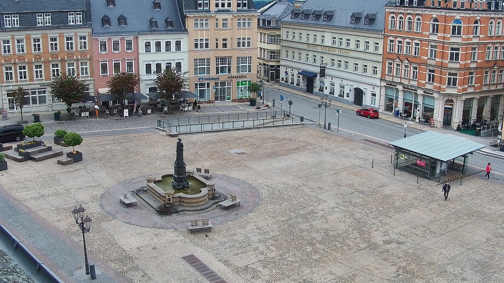 Archiv Foto Webcam Blick auf den Marktplatz Annaberg-Buchholz im Erzgebirge