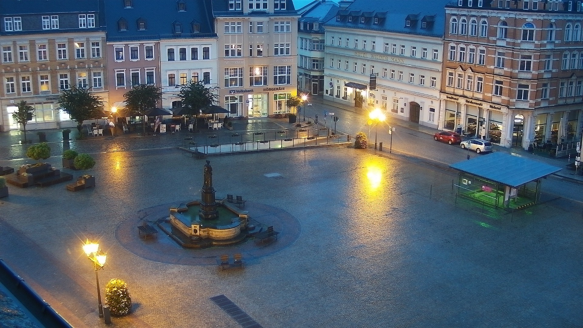 Archiv Foto Webcam Blick auf den Marktplatz Annaberg-Buchholz im Erzgebirge