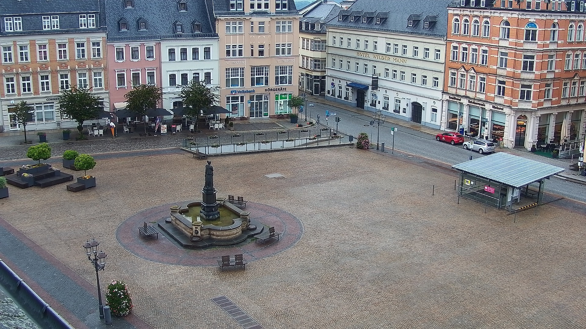 Archiv Foto Webcam Blick auf den Marktplatz Annaberg-Buchholz im Erzgebirge