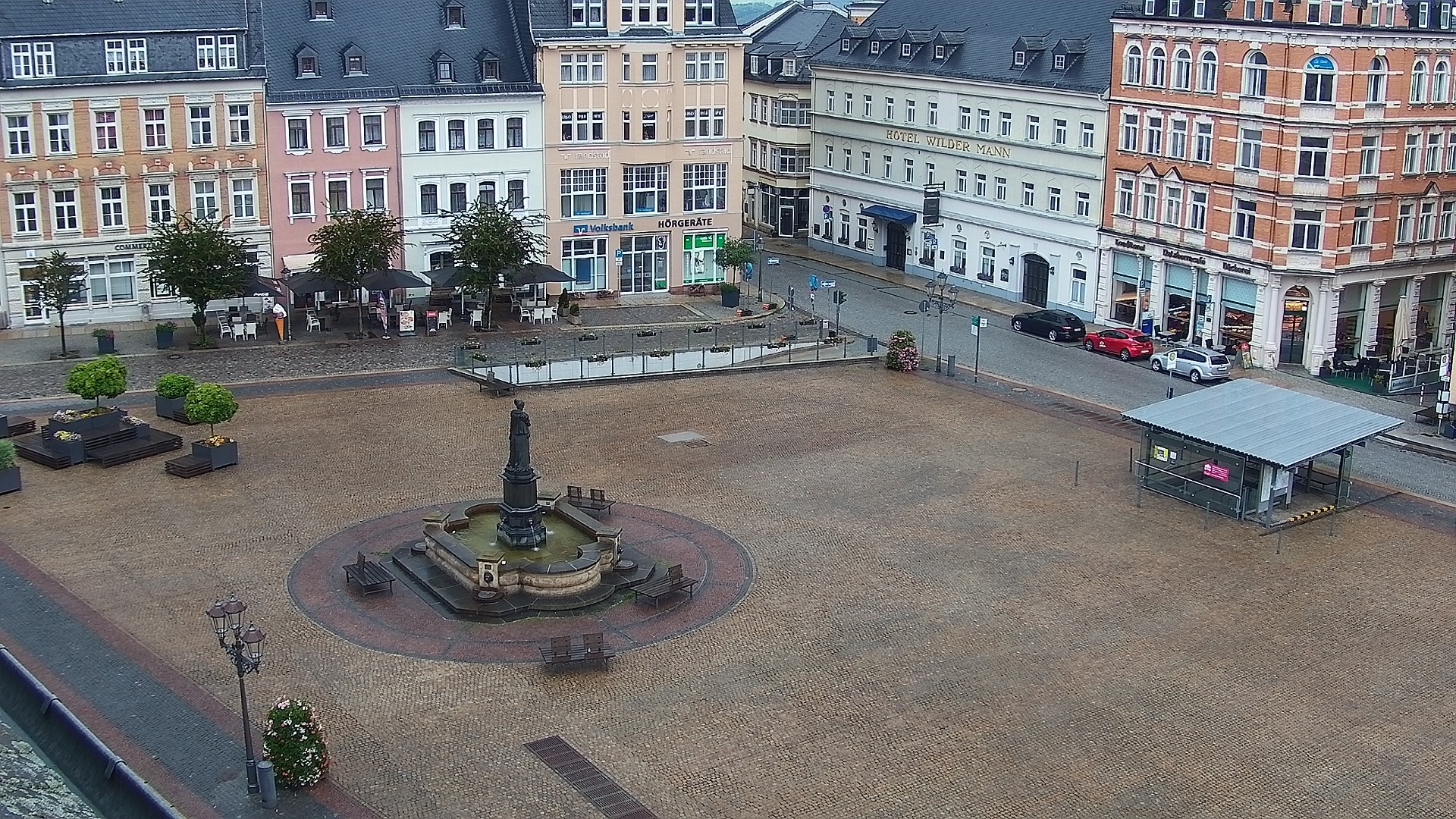 Archiv Foto Webcam Blick auf den Marktplatz Annaberg-Buchholz im Erzgebirge